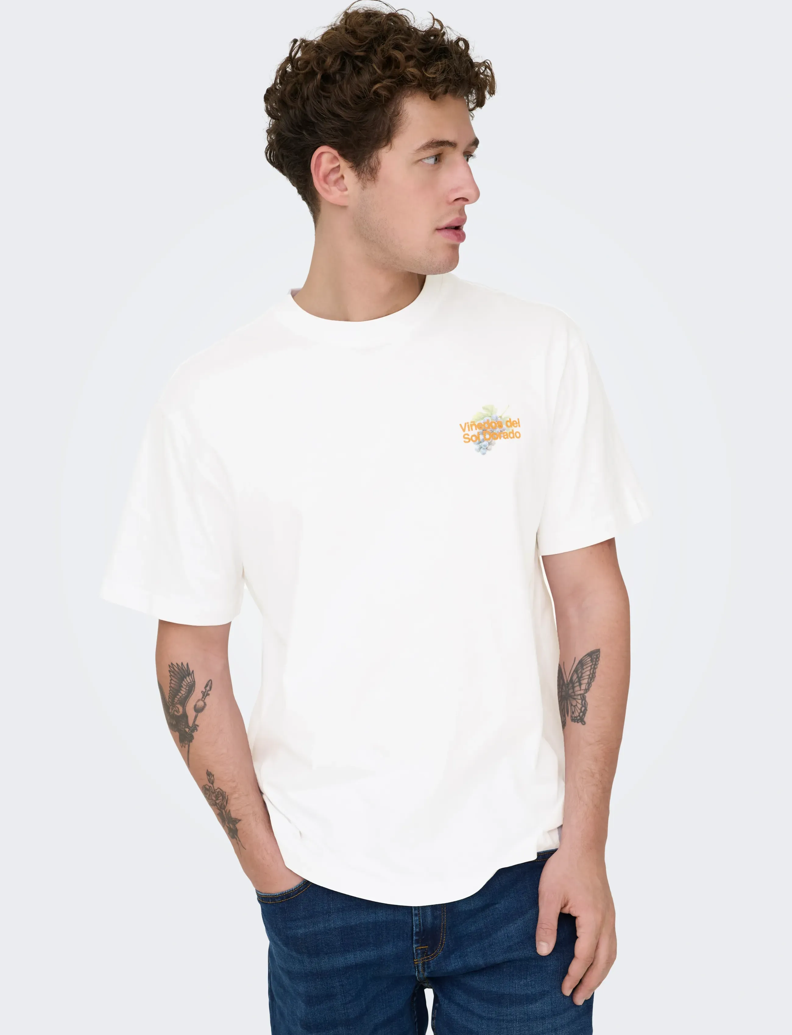 ONLY & SONS Onsfred Life Rlx Ss Print Tee Vd t-shirts med tryck herr – bild 6