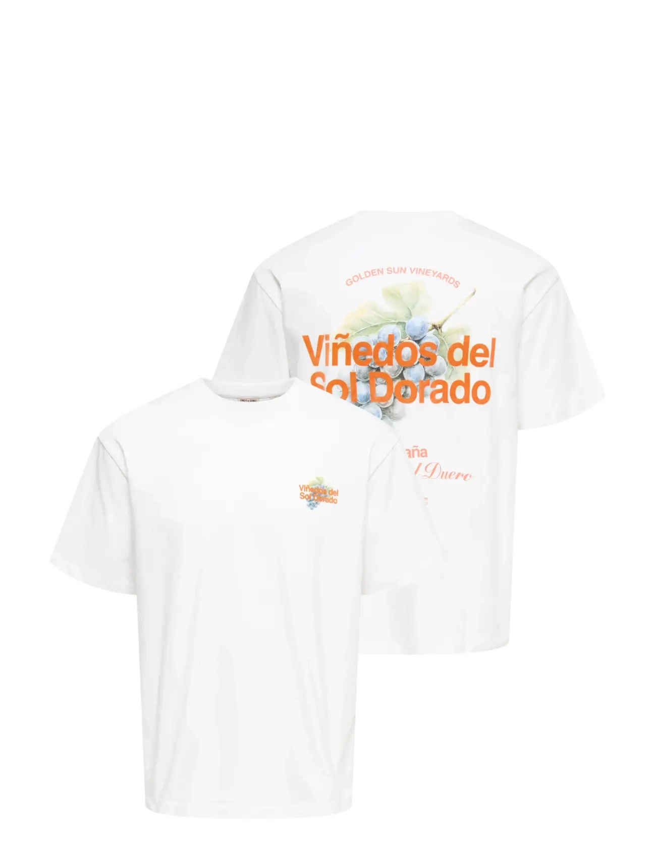 ONLY & SONS - ONSFRED LIFE RLX SS PRINT TEE NOOS - lühikeste varrukatega t-särgid - bright white - 3