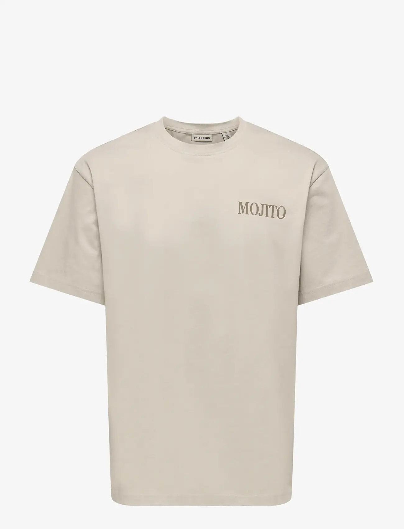 ONLY & SONS - ONSFRED LIFE RLX SS PRINT TEE NOOS - kortærmede t-shirts - silver lining - 0