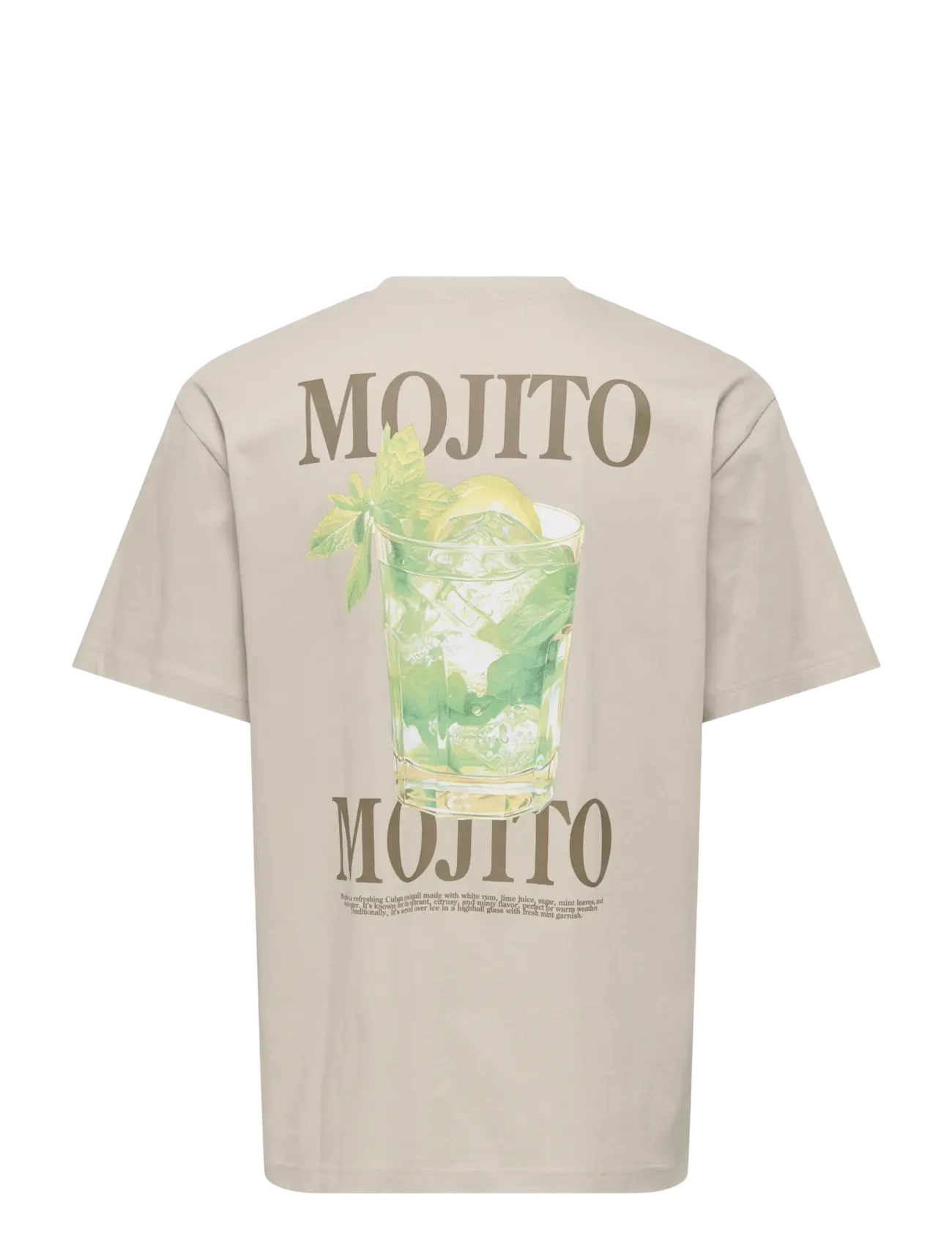 ONLY & SONS - ONSFRED LIFE RLX SS PRINT TEE VD - kortärmade t-shirts - silver lining - 1