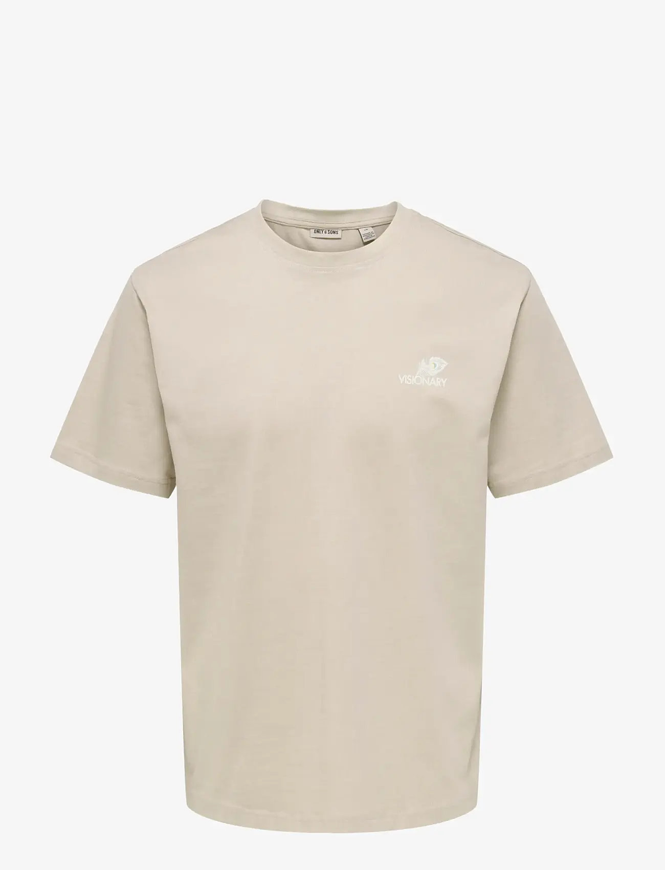ONLY & SONS - ONSFRED LIFE RLX SS PRINT TEE NOOS - kortærmede t-shirts - silver lining - 1