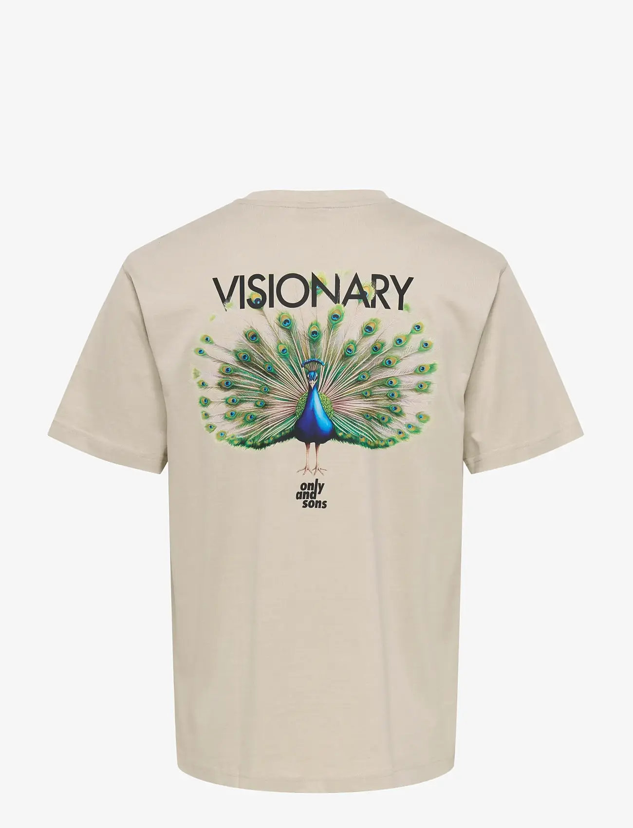 ONLY & SONS - ONSFRED LIFE RLX SS PRINT TEE NOOS - kortærmede t-shirts - silver lining - 2