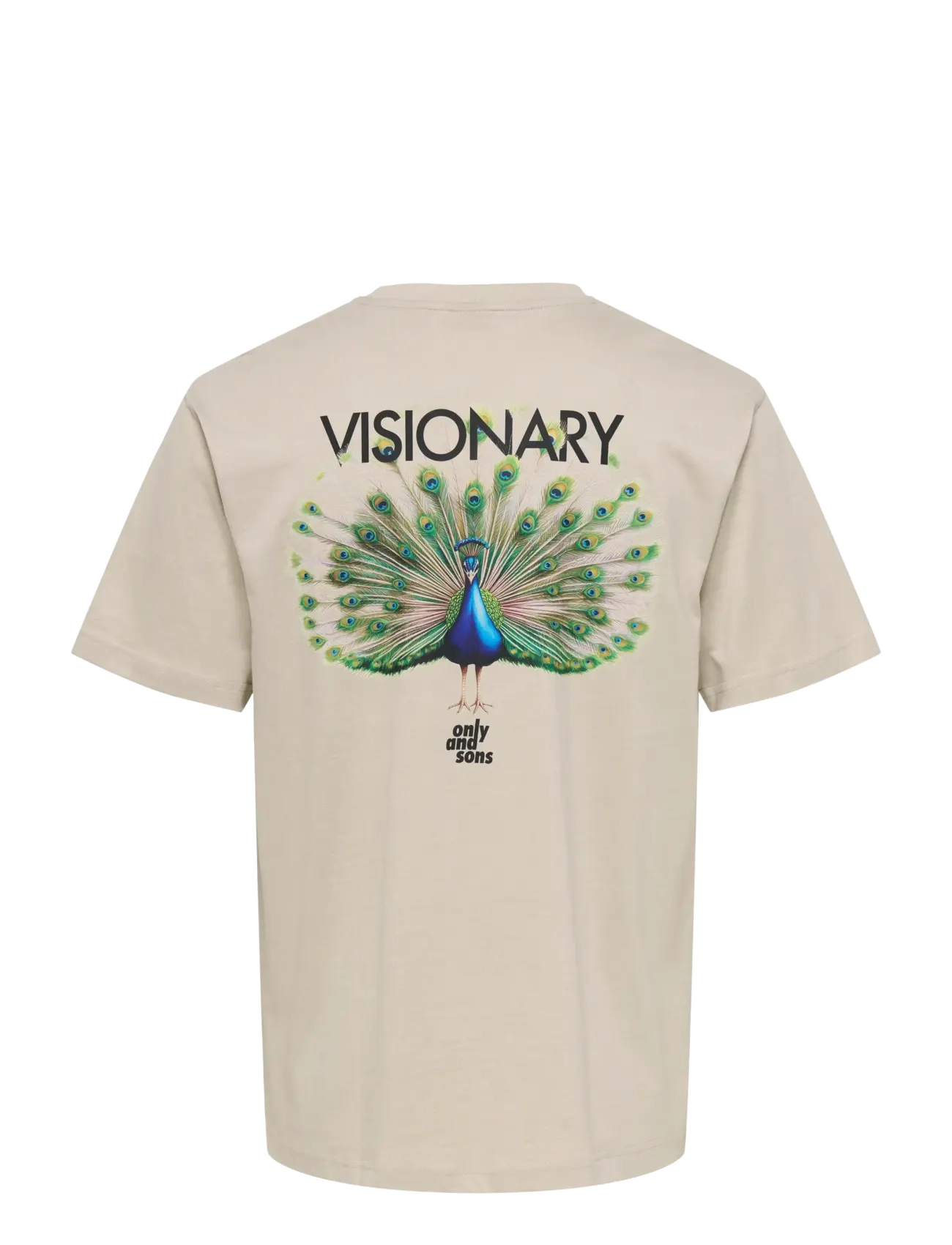 ONLY & SONS - ONSFRED LIFE RLX SS PRINT TEE NOOS - short-sleeved t-shirts - silver lining - 2