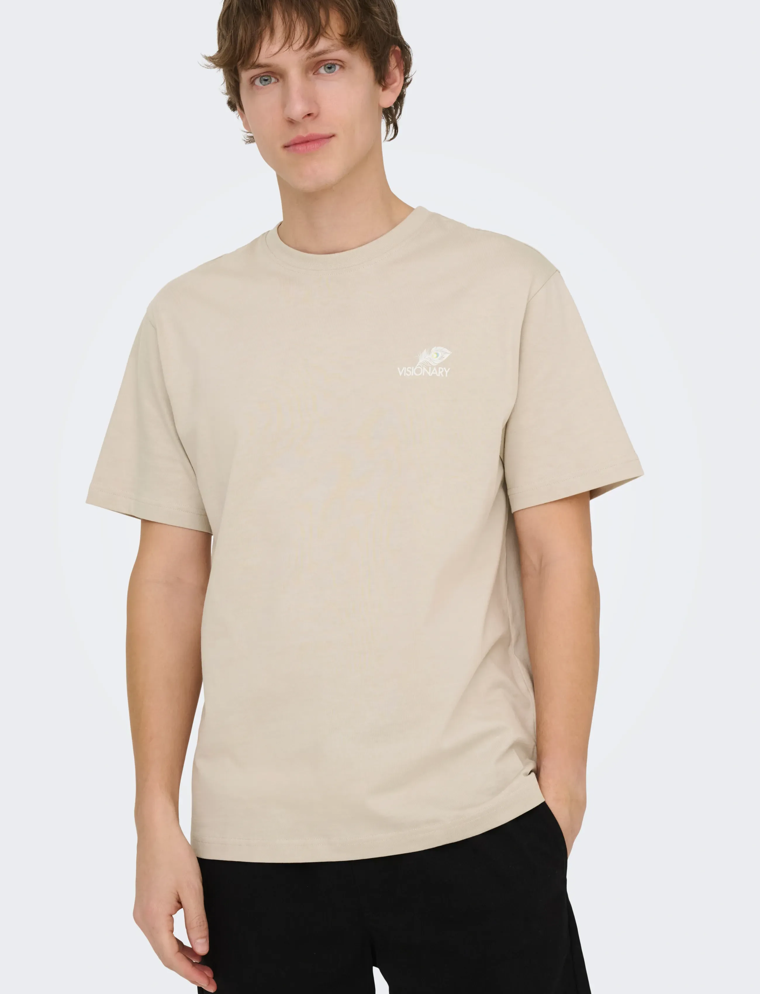 ONLY & SONS Onsfred Life Rlx Ss Print Tee Vd t-shirts med tryck herr – bild 7