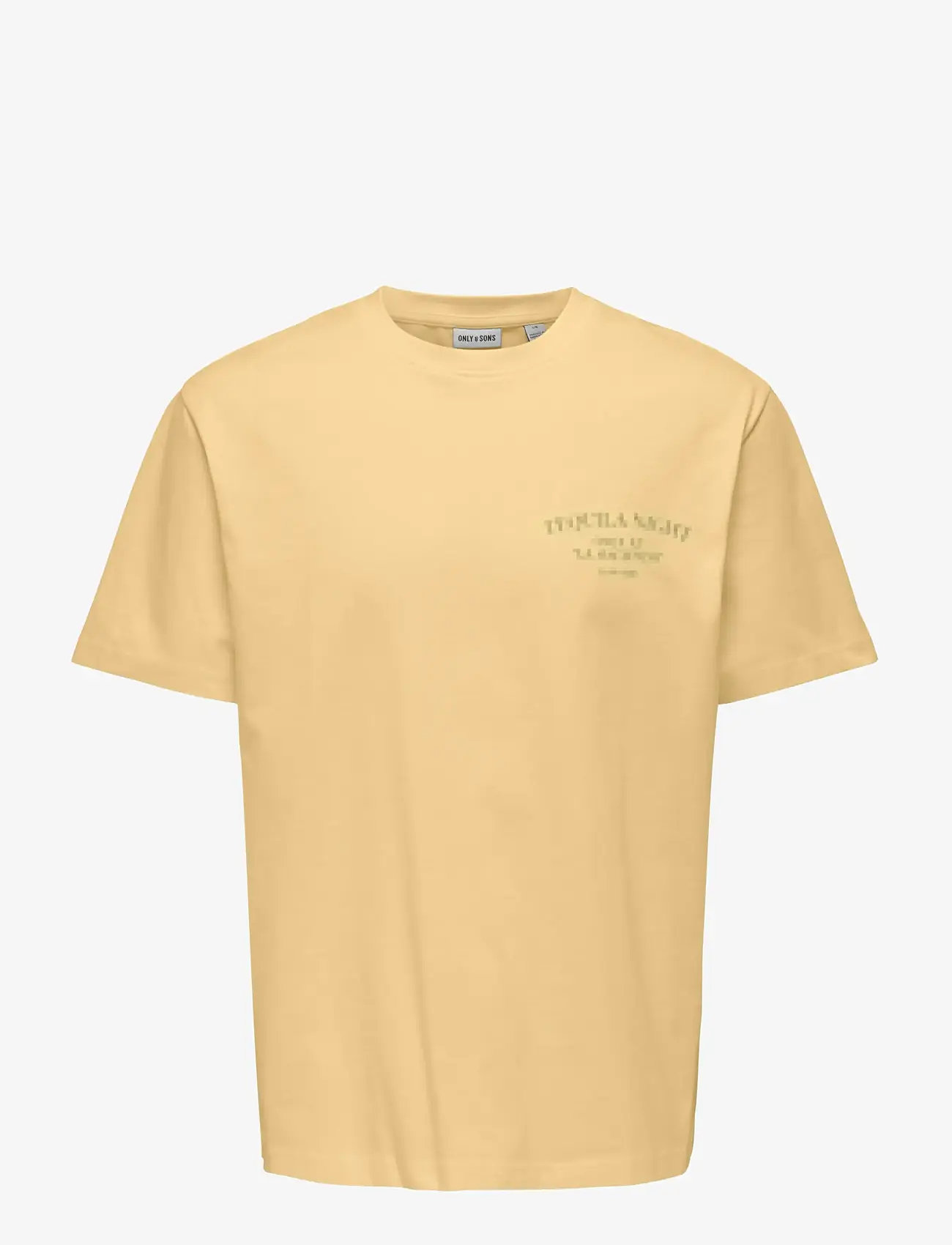 ONLY & SONS - ONSFRED LIFE RLX SS PRINT TEE NOOS - kurzärmelig - sunlight - 0