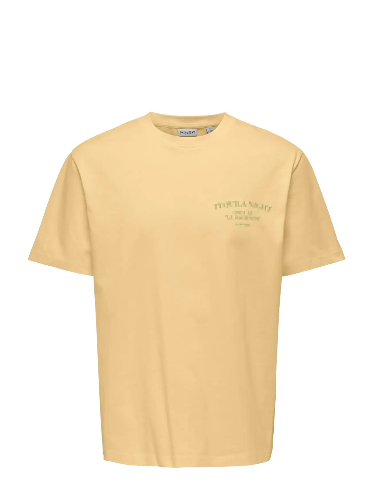 ONLY & SONS ONSFRED LIFE RLX SS PRINT TEE NOOS - Tøj - SUNLIGHT / yellow