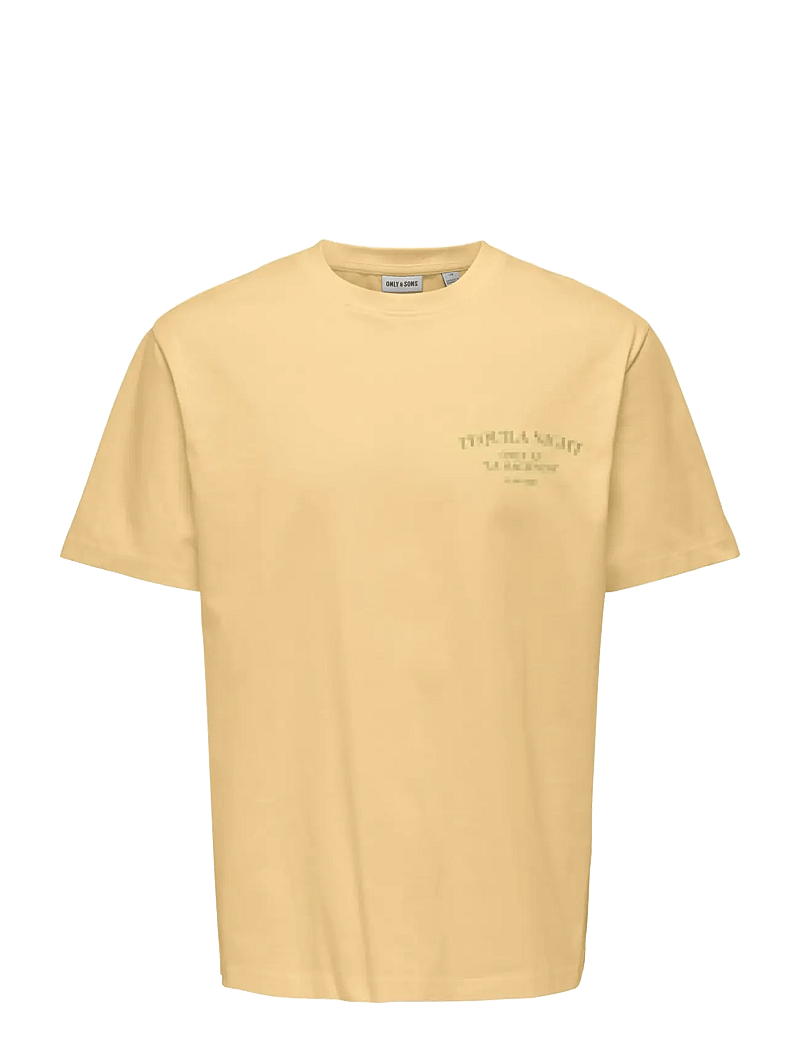 ONLY & SONS - ONSFRED LIFE RLX SS PRINT TEE NOOS - kurzärmelig - sunlight - 0