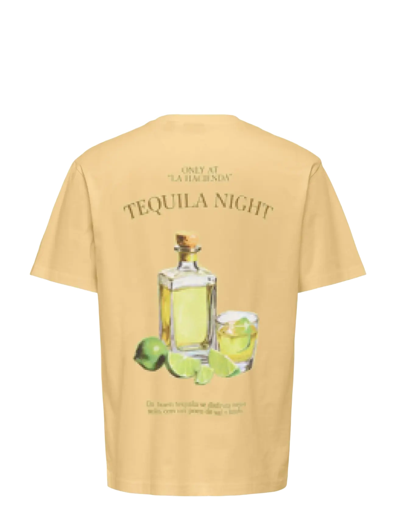 ONLY & SONS - ONSFRED LIFE RLX SS PRINT TEE NOOS - kortärmade t-shirts - sunlight - 1