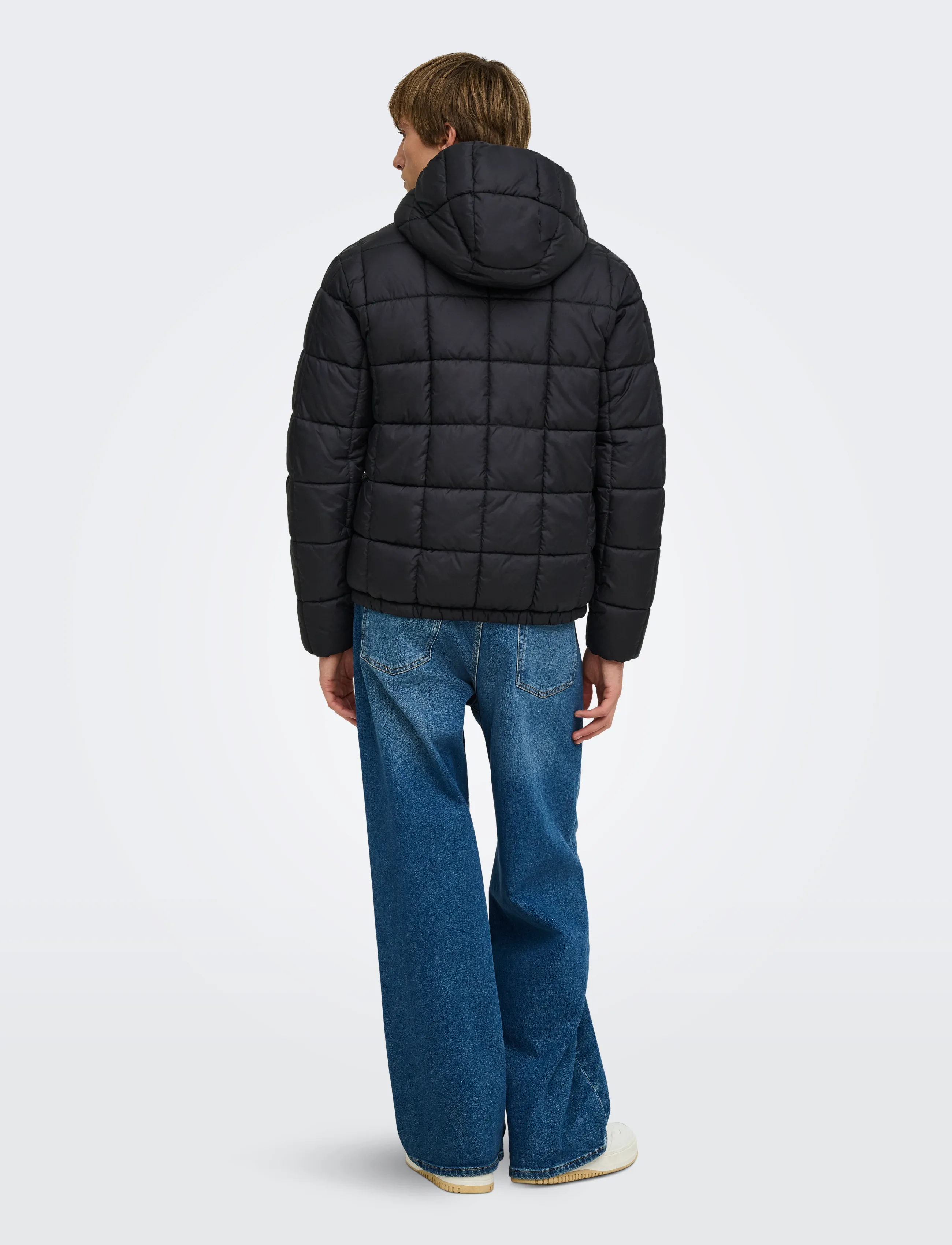 ONLY & SONS - ONSWEST QUILTED PUFFER JACKET LB - black onyx - 3
