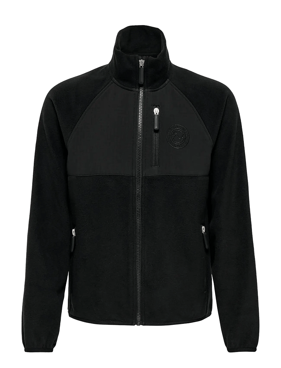 ONLY & SONS - OSJCHUCK FLEECE JACKET OTW JNR - fleecejacken - black - 0