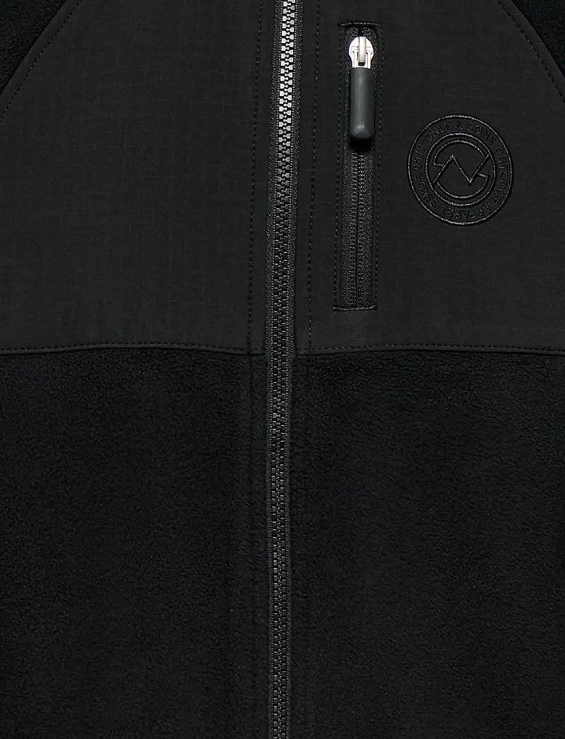 ONLY & SONS - OSJCHUCK FLEECE JACKET OTW JNR - fleecejakker - black - 2