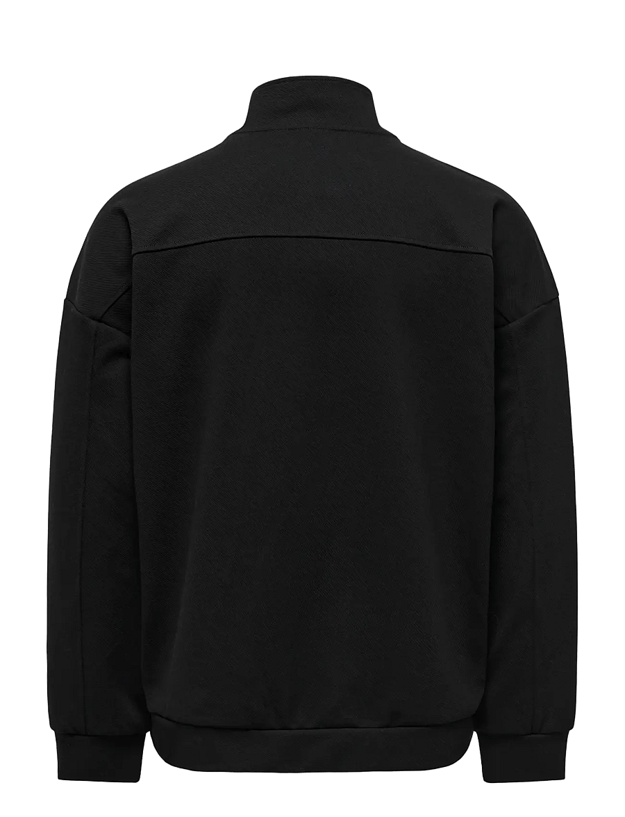 ONLY & SONS - ONSNEWKODYL OVZ LS HALFZIP HIGH NECK VD - black - 1