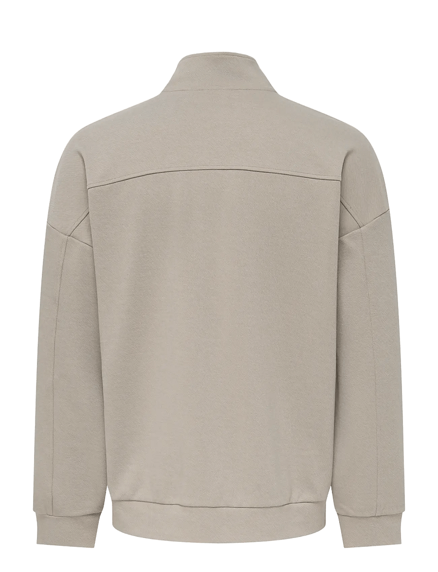 ONLY & SONS - ONSNEWKODYL OVZ LS HALFZIP HIGH NECK VD - vintage khaki - 1