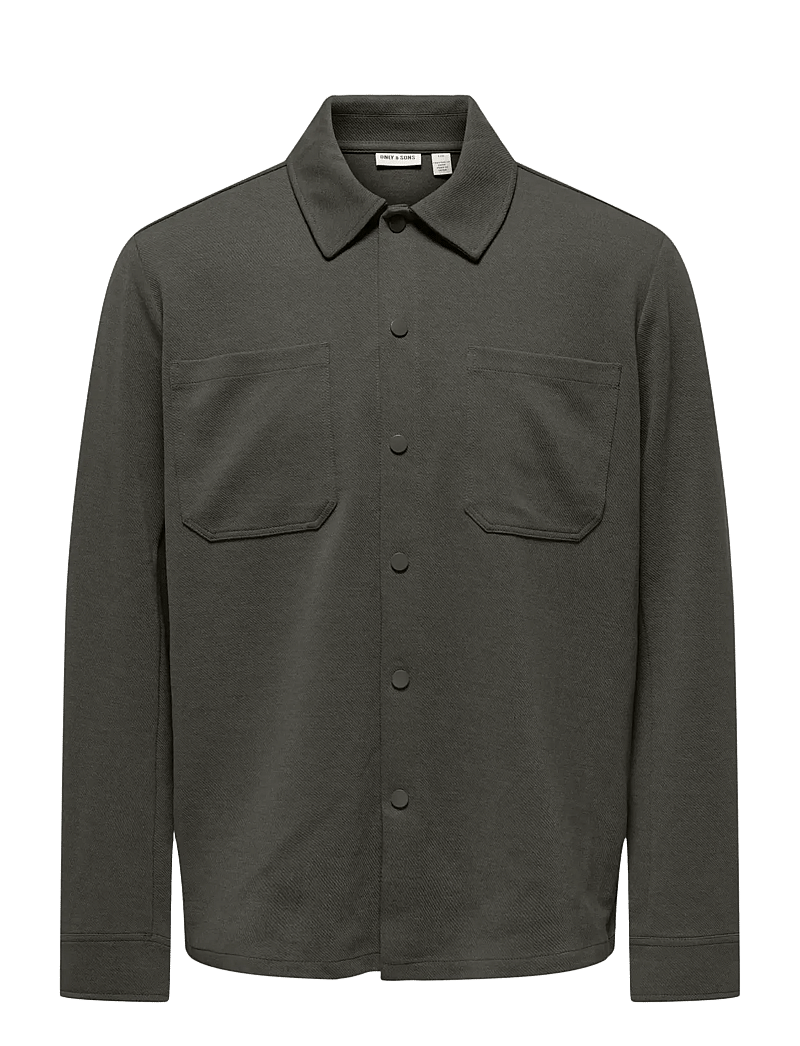 ONLY & SONS - ONSNEWKODYL LS PATCH PKT OVERSHIRT NOOS - collections - beluga - 0