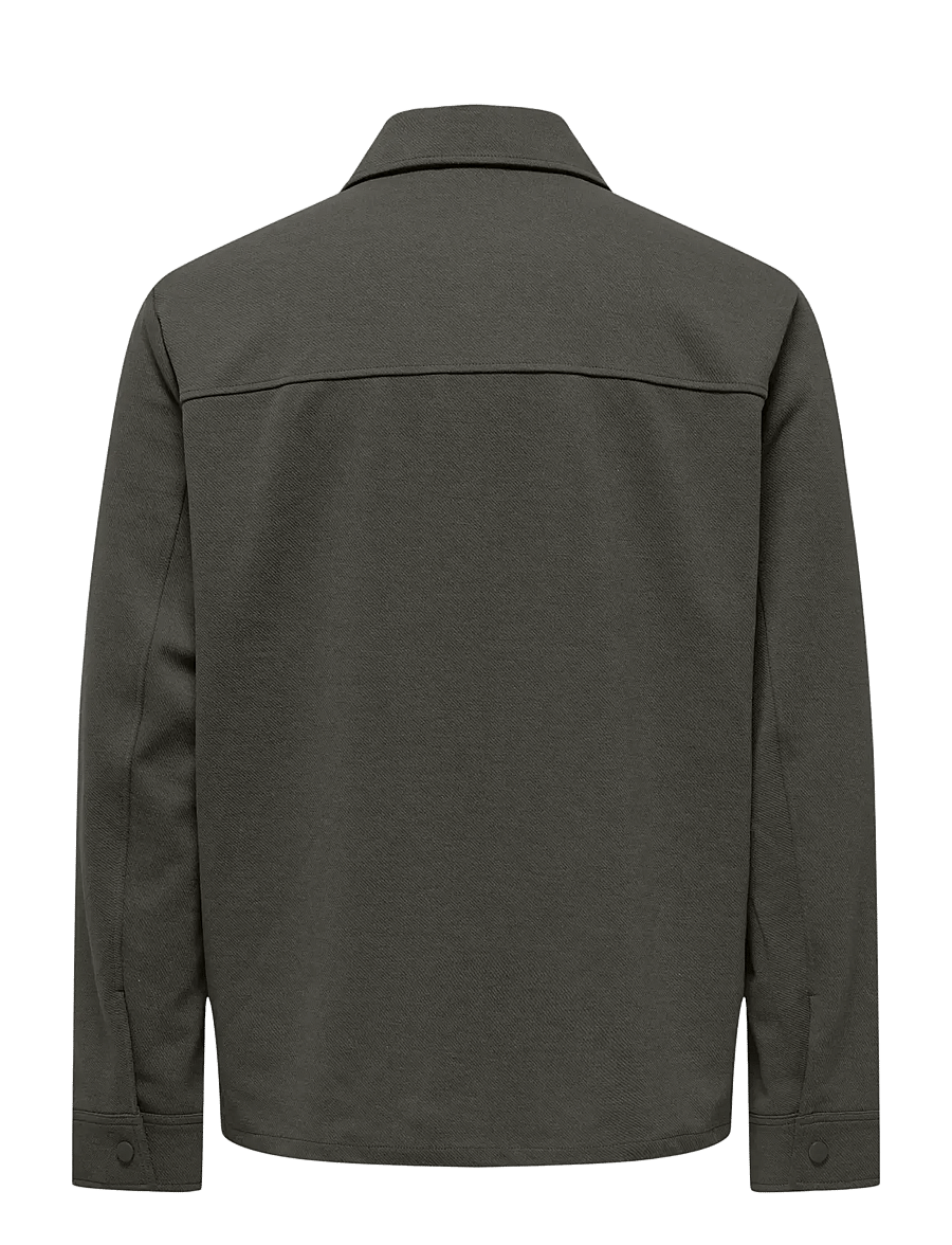 ONLY & SONS - ONSNEWKODYL LS PATCH PKT OVERSHIRT NOOS - kollektioner - beluga - 1
