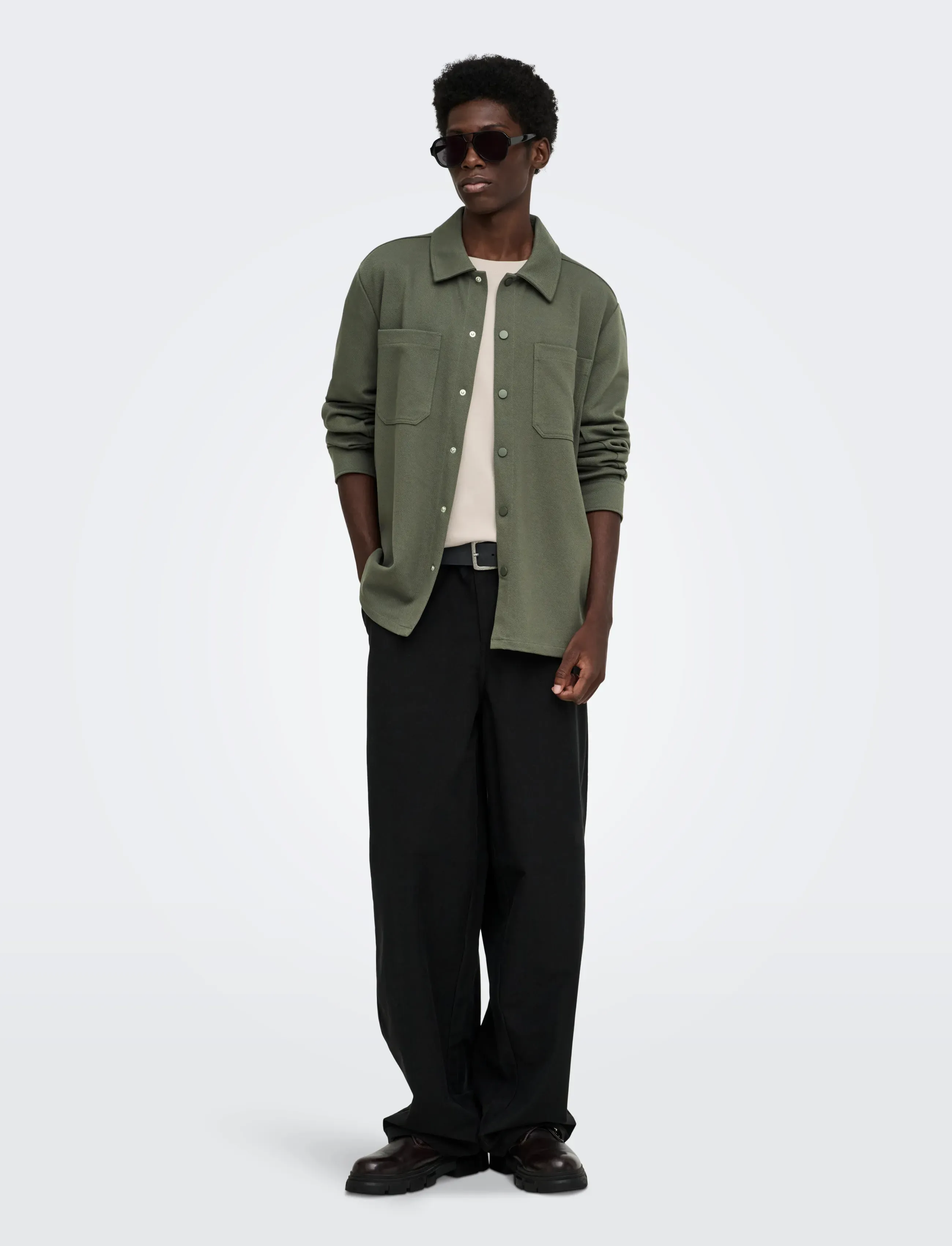 ONLY & SONS - ONSNEWKODYL LS PATCH PKT OVERSHIRT NOOS - kollektsioonid - beluga - 4