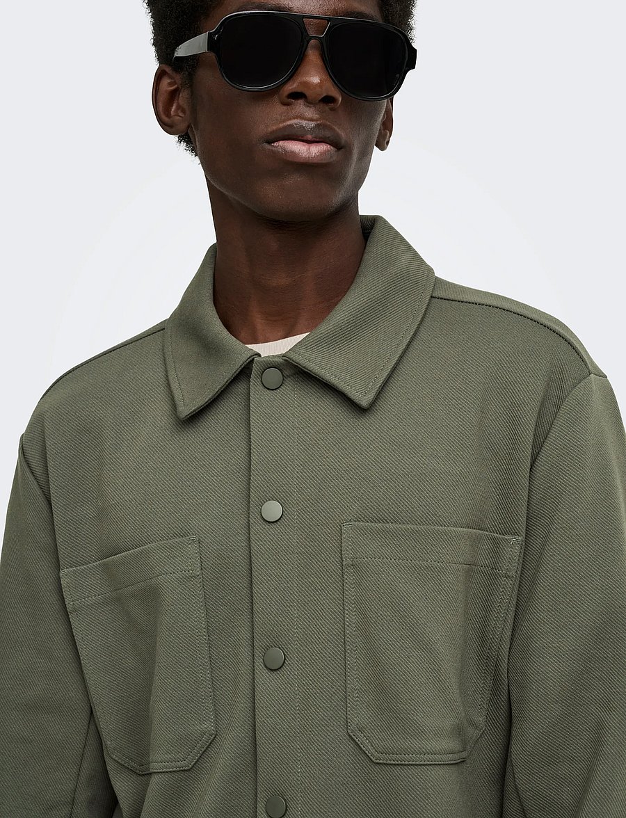ONLY & SONS - ONSNEWKODYL LS PATCH PKT OVERSHIRT NOOS - kollektsioonid - beluga - 5
