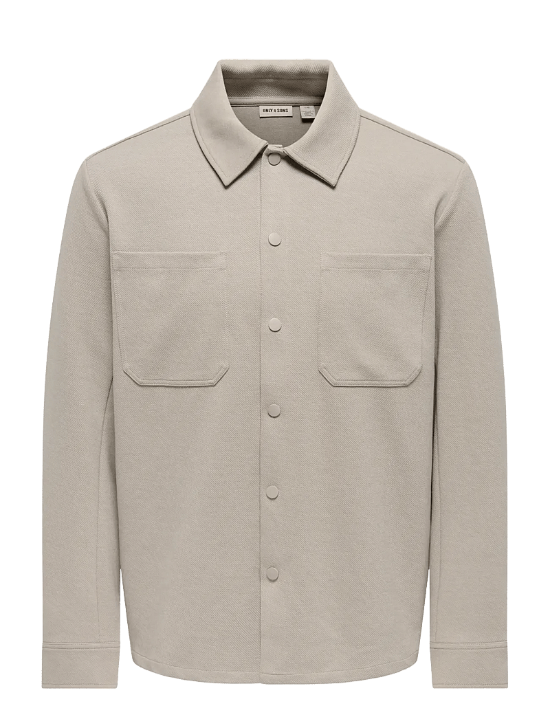 ONLY & SONS - ONSNEWKODYL LS PATCH PKT OVERSHIRT NOOS - kollektionen - vintage khaki - 0