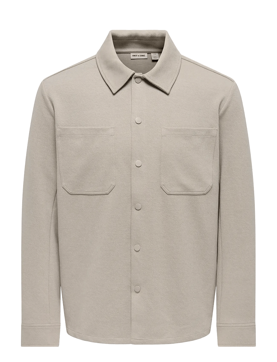 ONLY & SONS - ONSNEWKODYL LS PATCH PKT OVERSHIRT NOOS - kollektioner - vintage khaki - 0