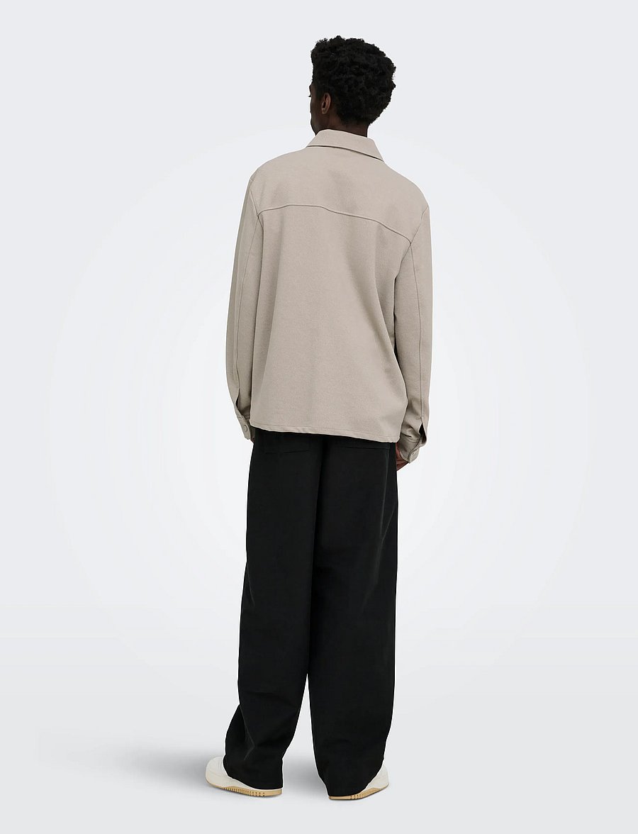 ONLY & SONS - ONSNEWKODYL LS PATCH PKT OVERSHIRT NOOS - kollektioner - vintage khaki - 3