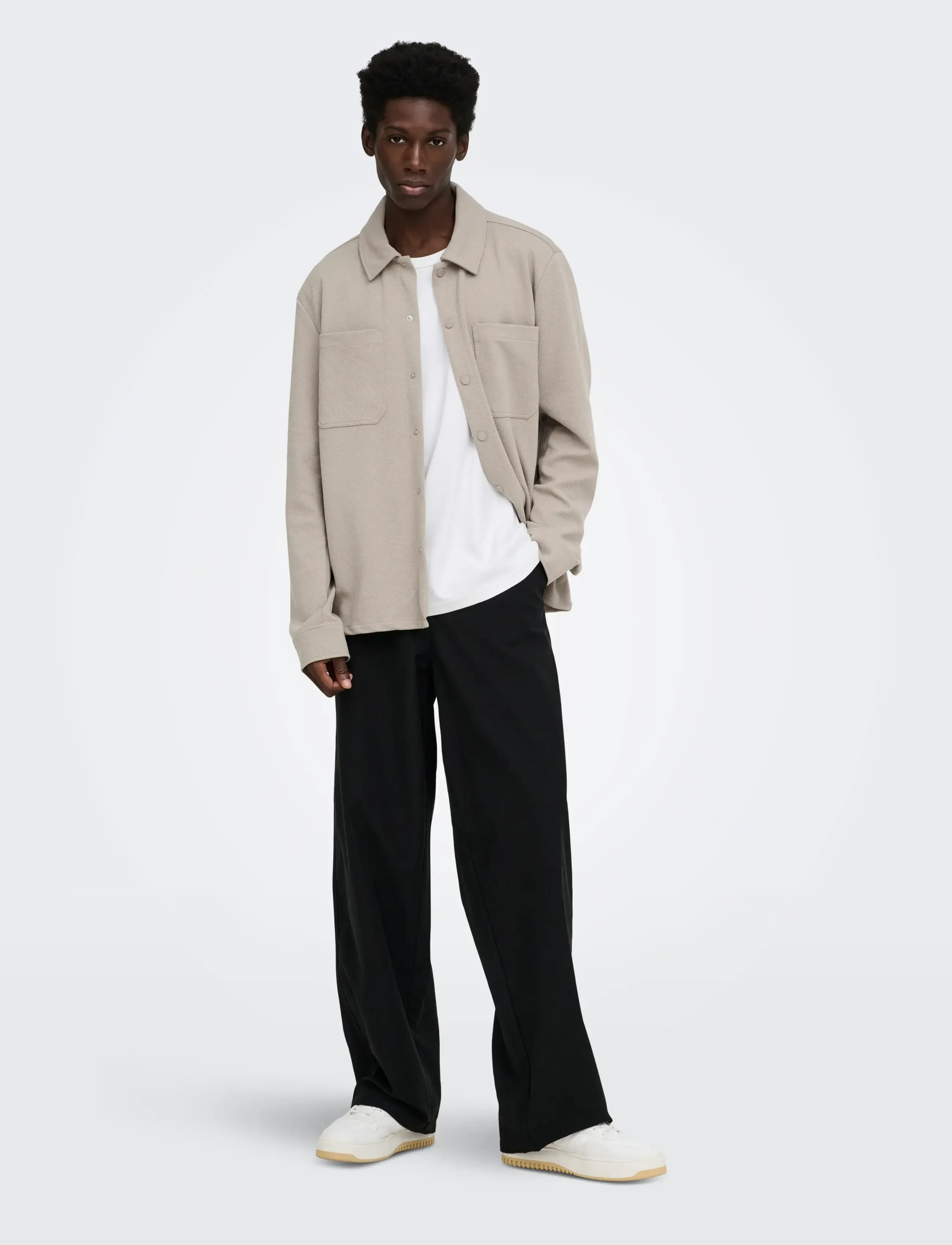 ONLY & SONS - ONSNEWKODYL LS PATCH PKT OVERSHIRT NOOS - kollektioner - vintage khaki - 4
