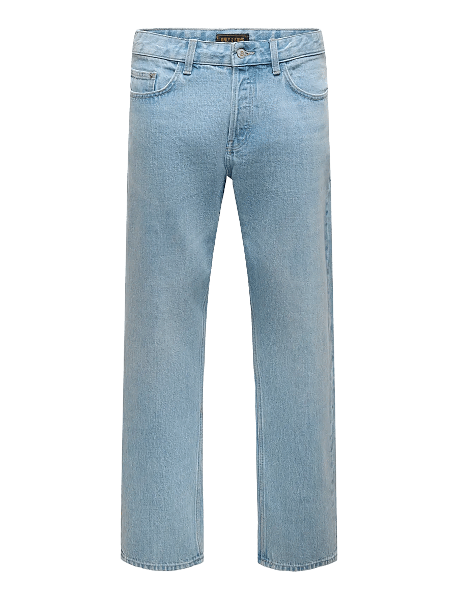 ONLY & SONS - ONSEDGE HERI STRAIGHT LB 8929 DIA DNM - light blue denim - 0