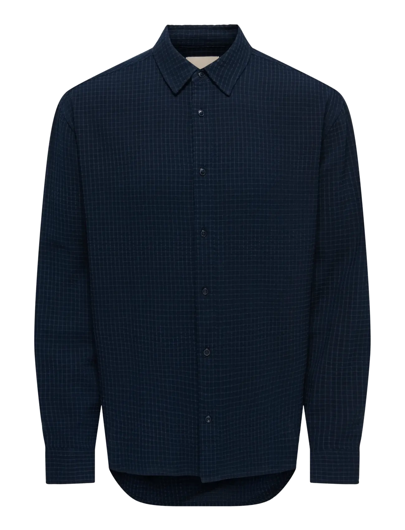 ONLY & SONS ONSFILIPE LS STRUCTURED REG SHIRT VD - ONLY & SONS - DARK SAPPHIRE / navy