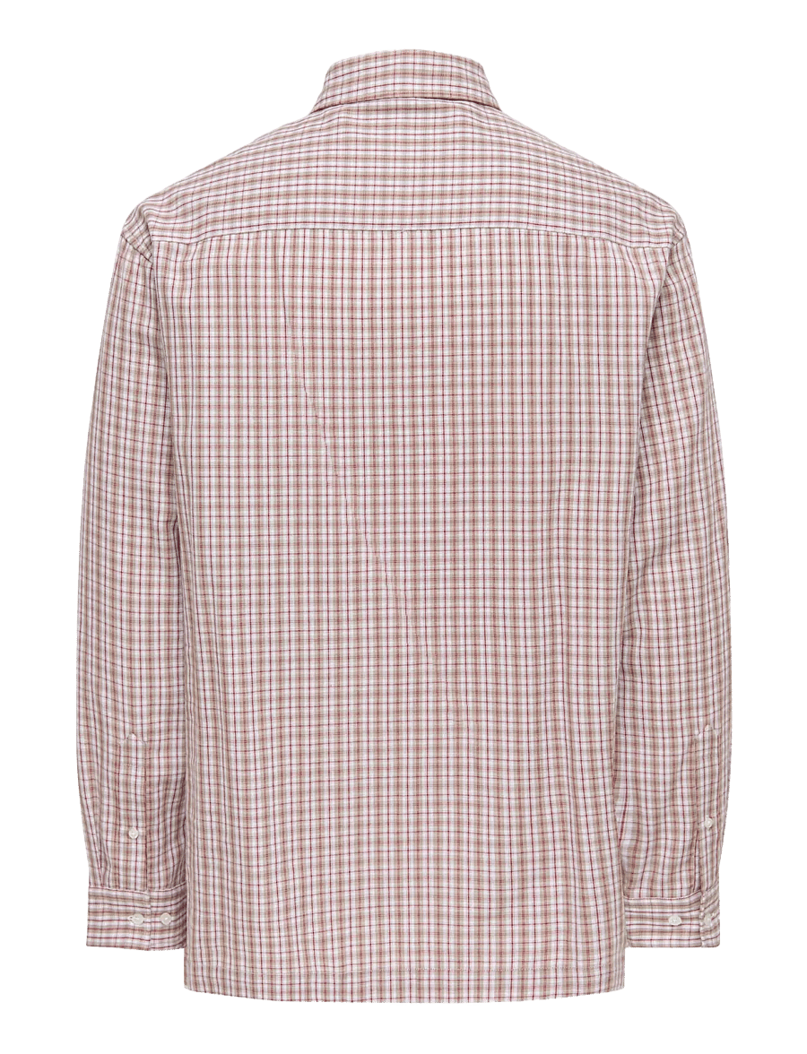 ONLY & SONS - ONSTOMMY CHECK SHIRT RLX NOOS - ruudulised särgid - bright white - 1