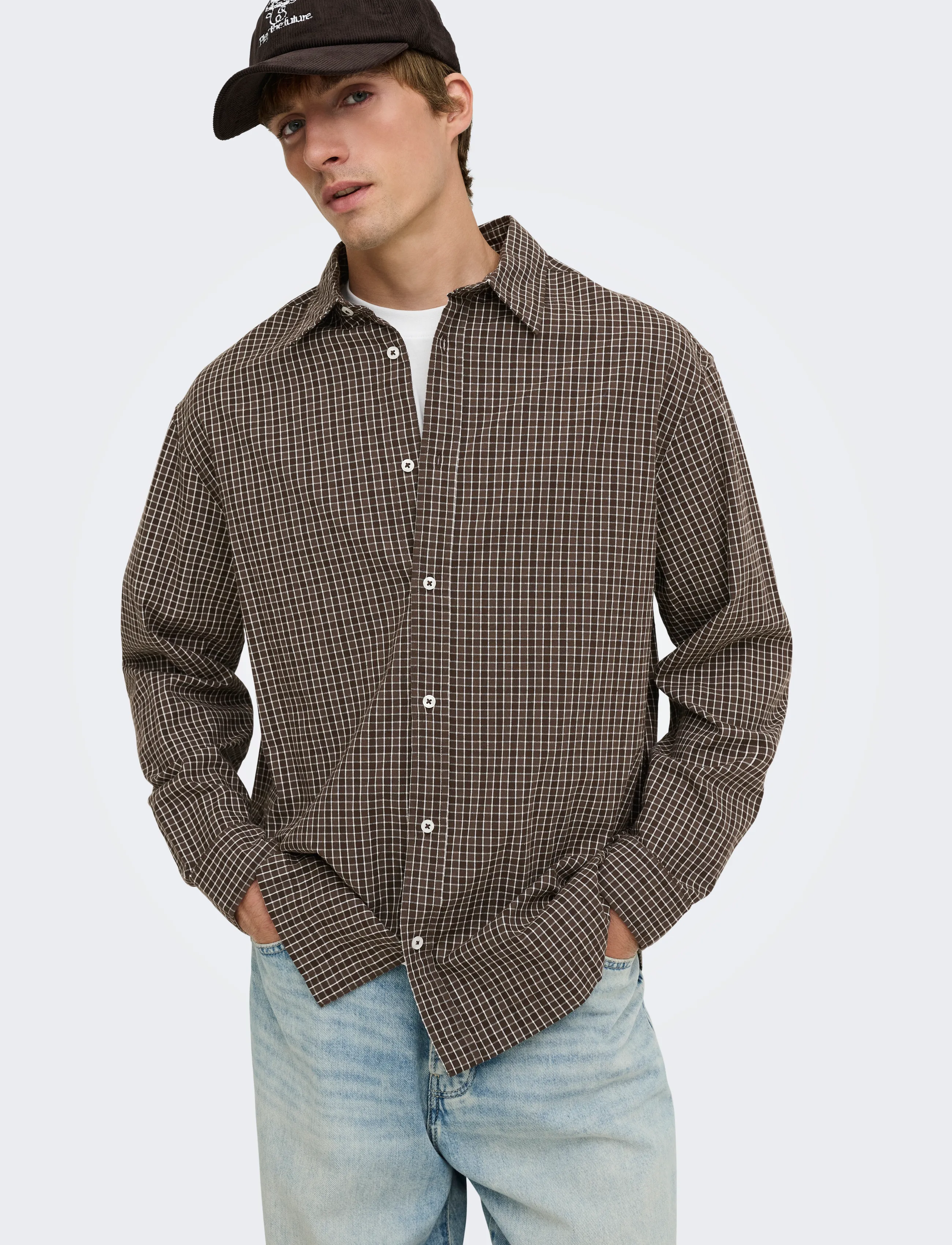 ONLY & SONS Onstommy Check Shirt Rlx Noos rutiga skjortor herr – bild 6