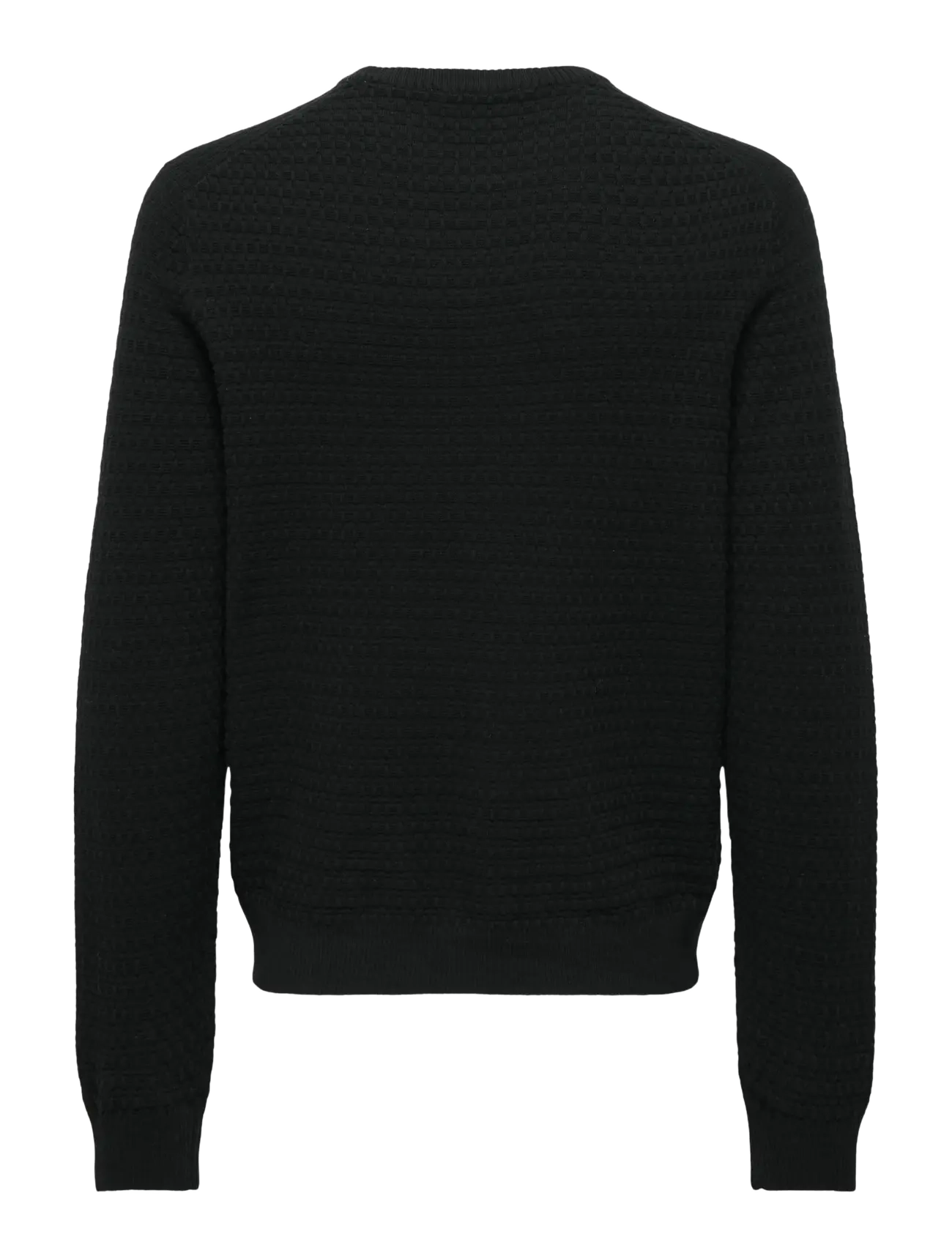 ONLY & SONS - ONSLOUI LS STRUCTURE CREW REG NOOS - Ümara kaelusega - black - 2