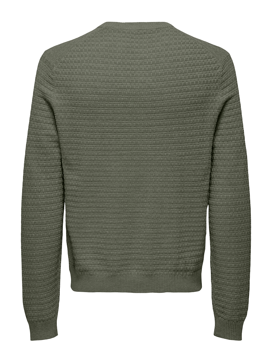ONLY & SONS - ONSLOUI LS STRUCTURE CREW REG NOOS - castor gray - 2