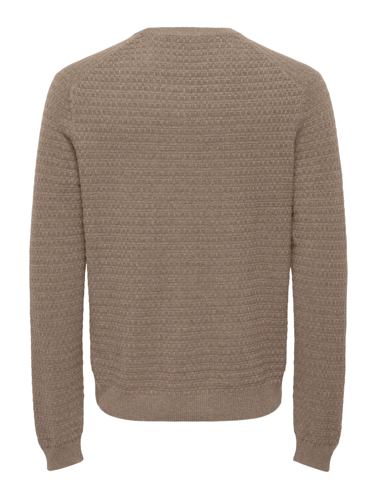 ONLY & SONS - ONSLOUI LS STRUCTURE CREW REG NOOS - Ümara kaelusega - desert taupe - 2