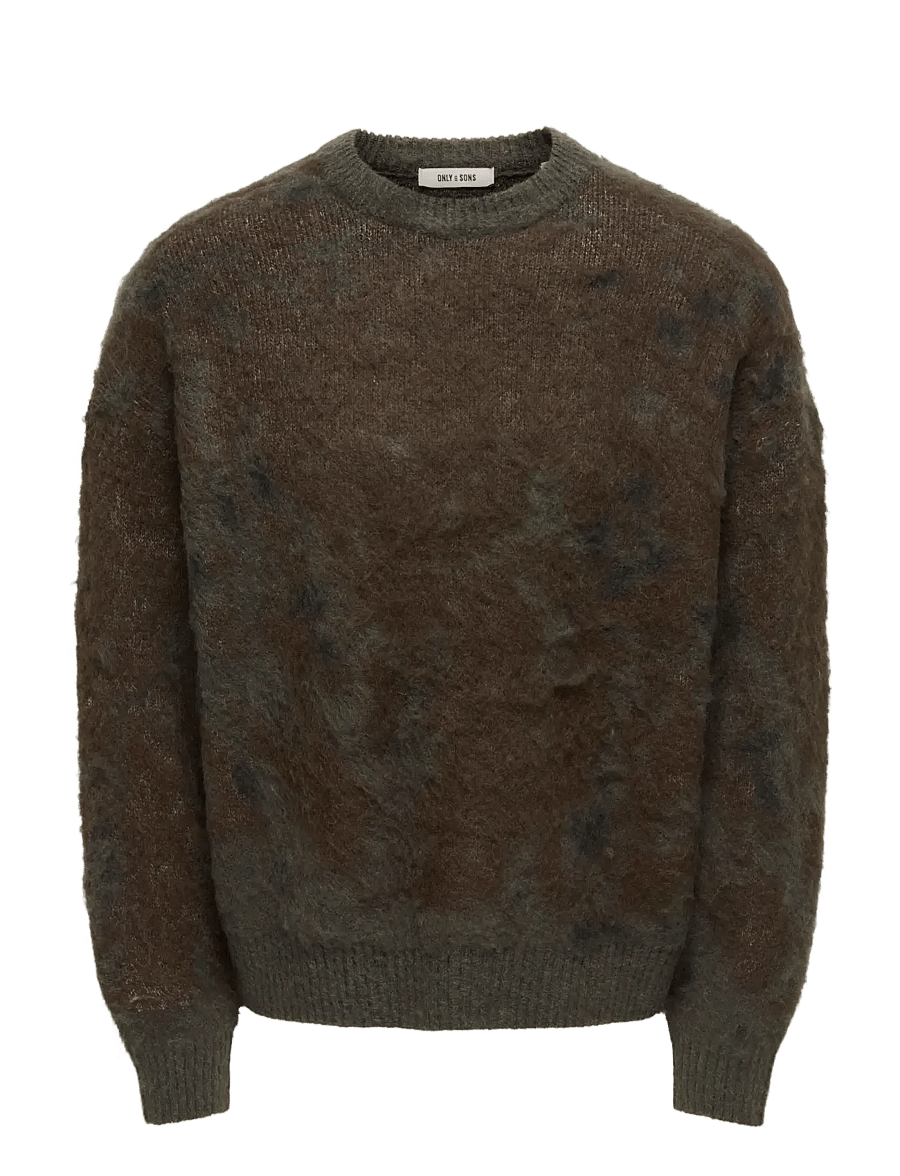 ONLY & SONS - ONSWILLIS LS JAQUARD CREW DS WW - beluga - 1