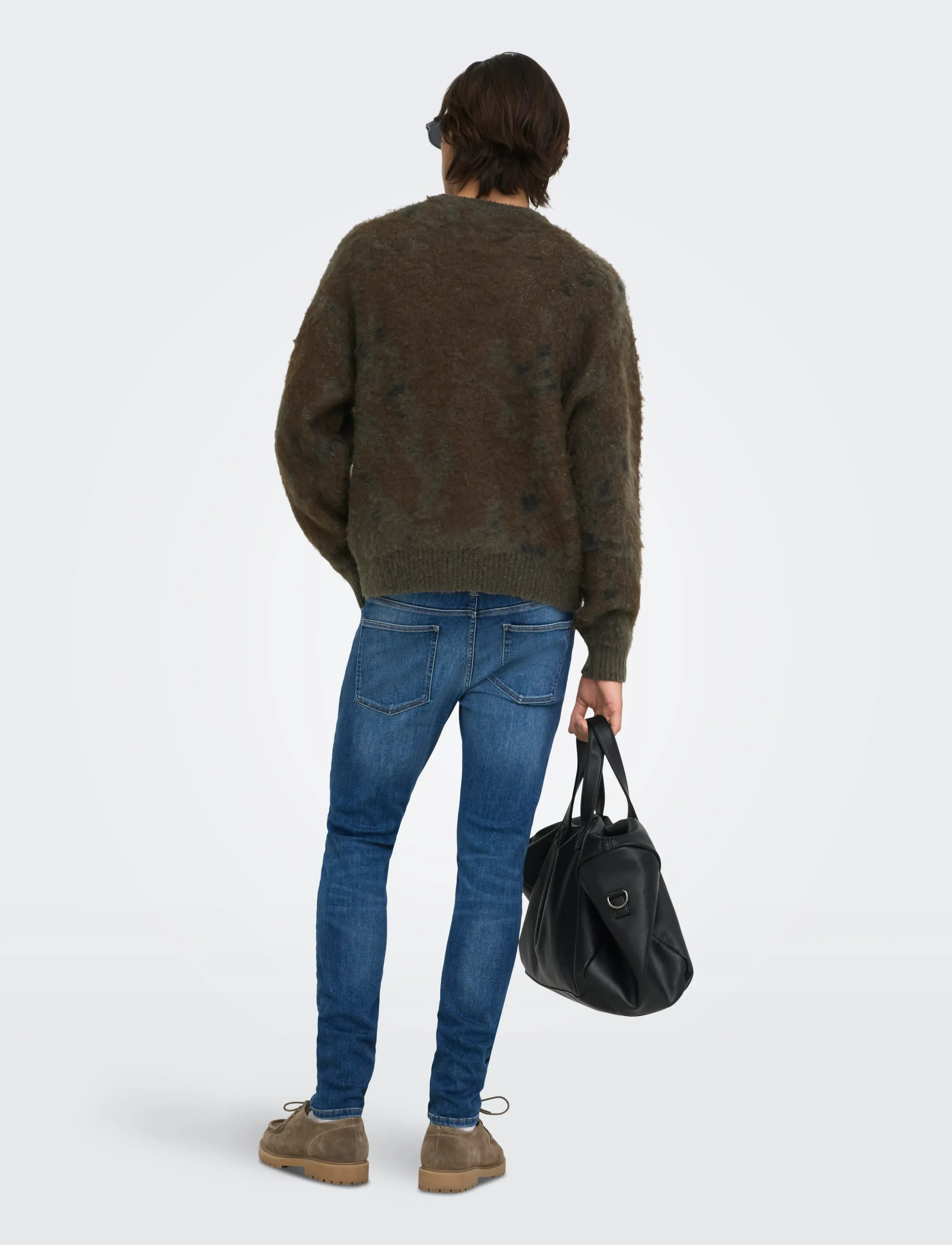 ONLY & SONS - ONSWILLIS LS JAQUARD CREW DS WW - beluga - 3