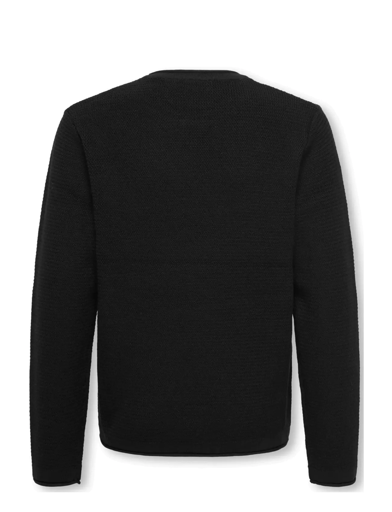 ONLY & SONS - OSJERIC REG 12 STRUC CREW KNIT - black - 1
