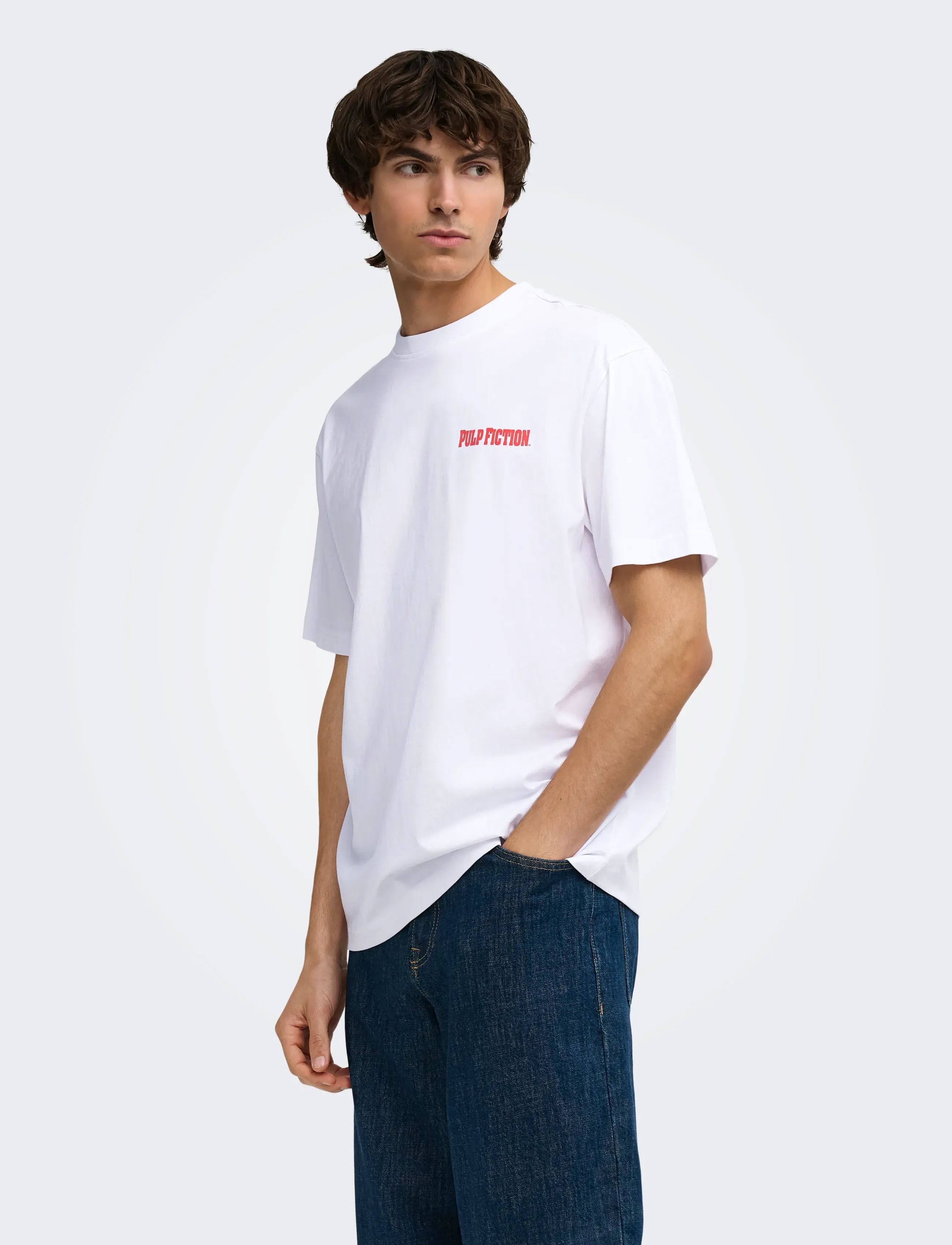 ONLY & SONS T-shirt 'ONSPULP FICTION' knallröd / svart herr – bild 2