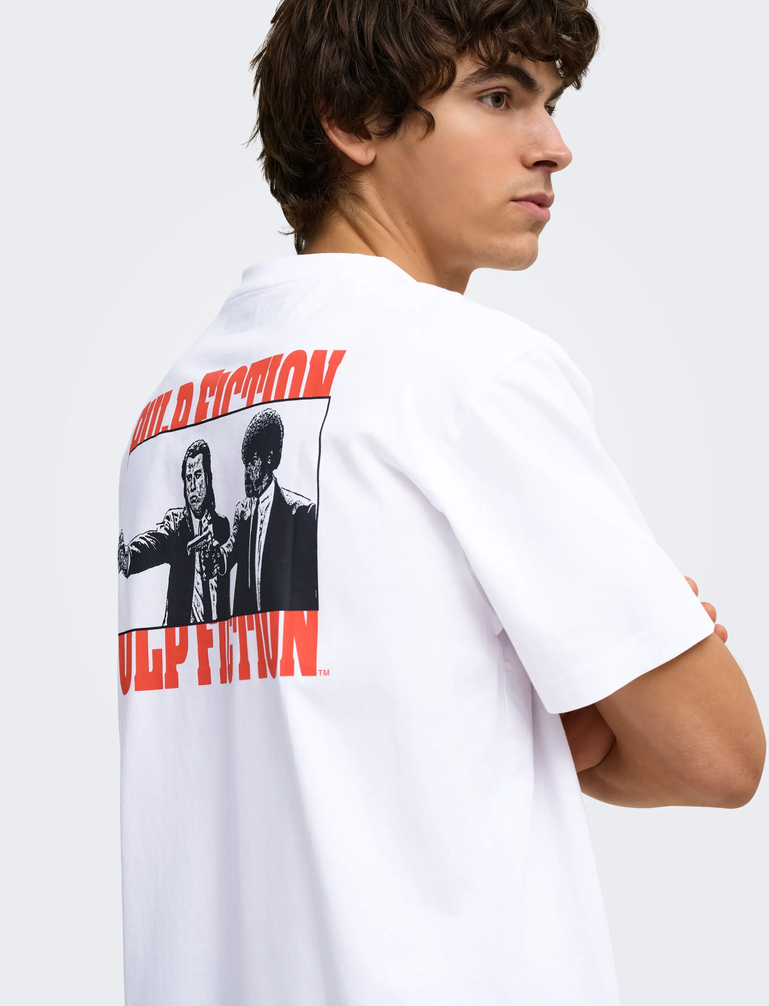 ONLY & SONS T-shirt 'ONSPULP FICTION' knallröd / svart herr – bild 5
