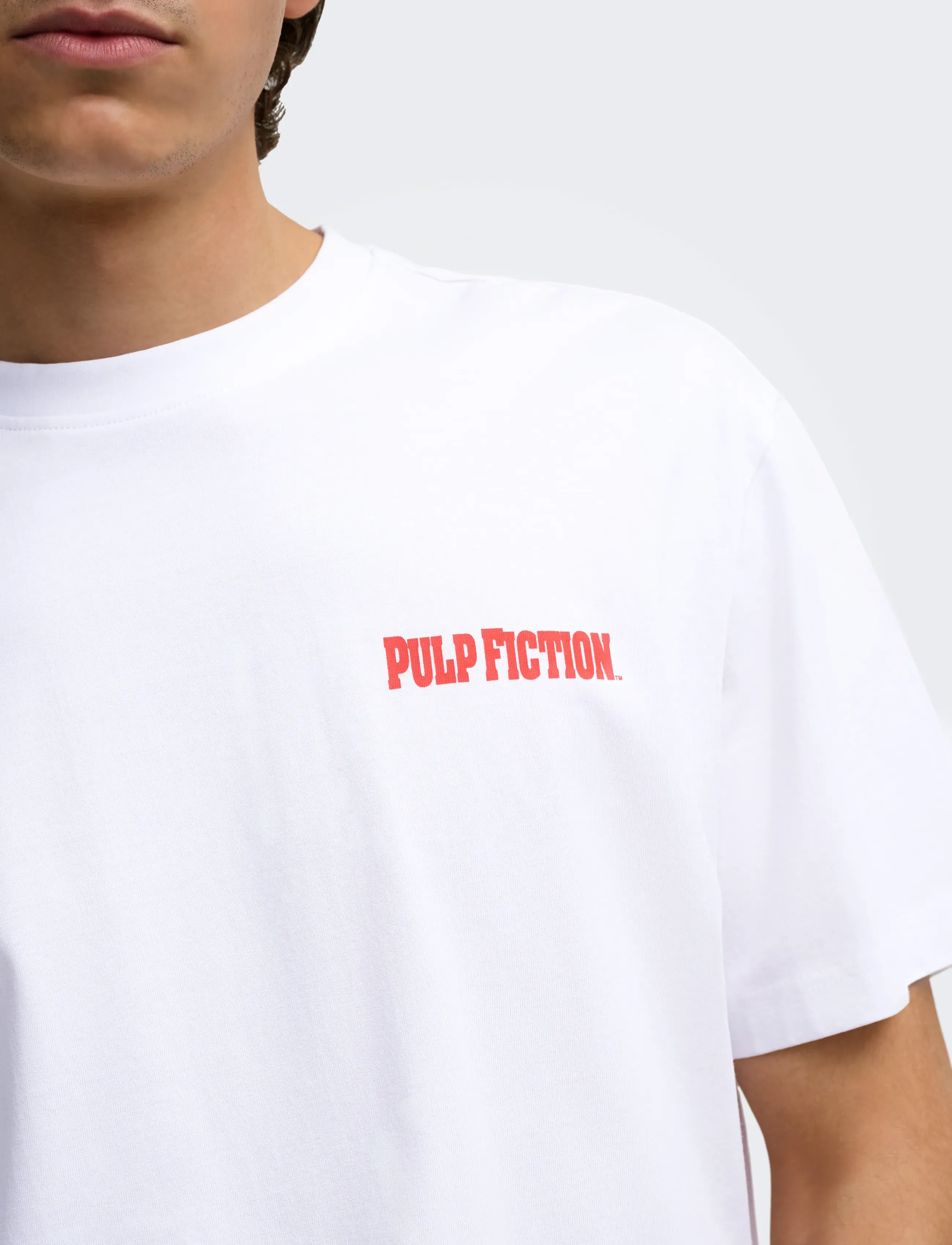 ONLY & SONS T-shirt 'ONSPULP FICTION' knallröd / svart herr – bild 7