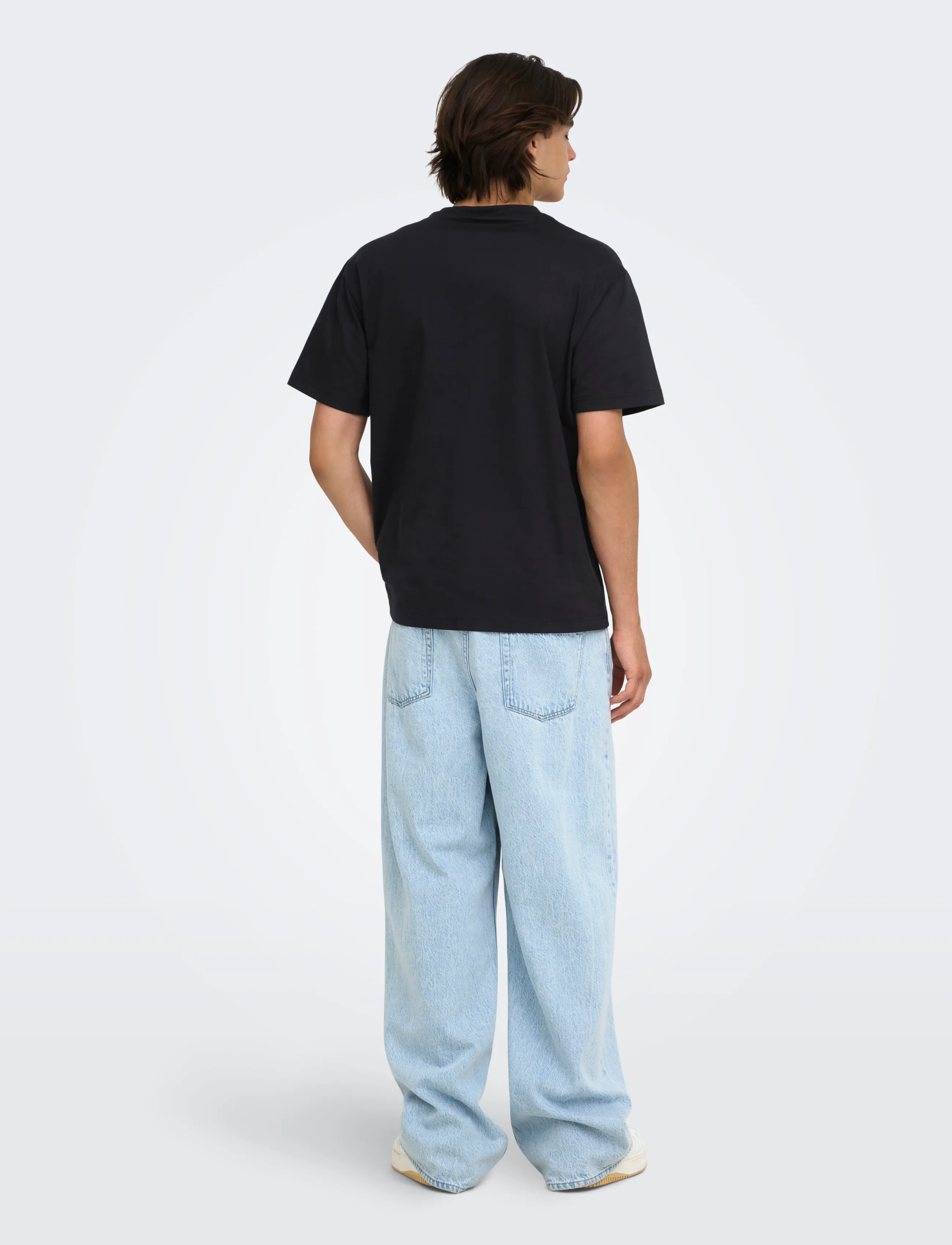 ONLY & SONS - ONSPULP FICTION LIFE RLX SS LIC TEE - jet black - 3