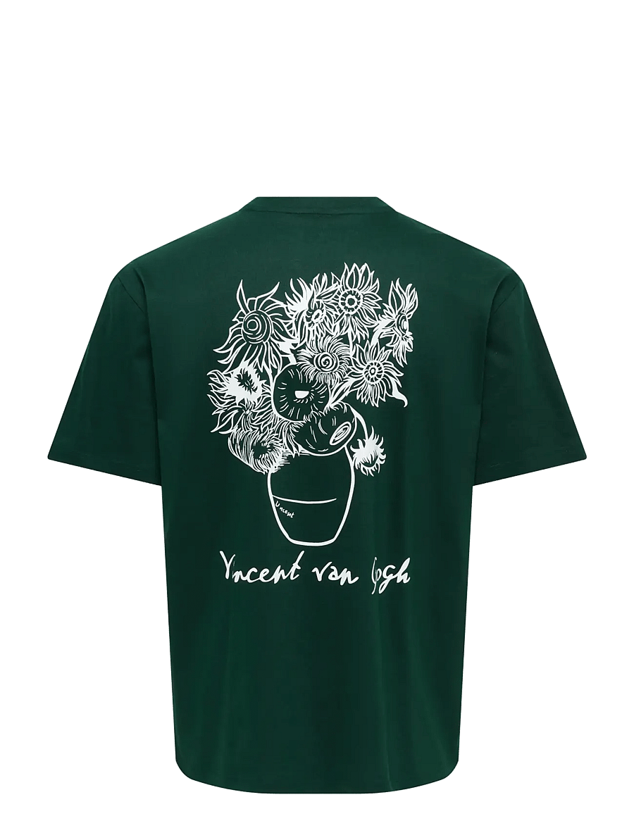 ONLY & SONS - ONSART LIFE RLX SS LIC TEE - pine grove - 1