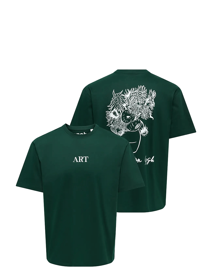 ONLY & SONS - ONSART LIFE RLX SS LIC TEE - pine grove - 2