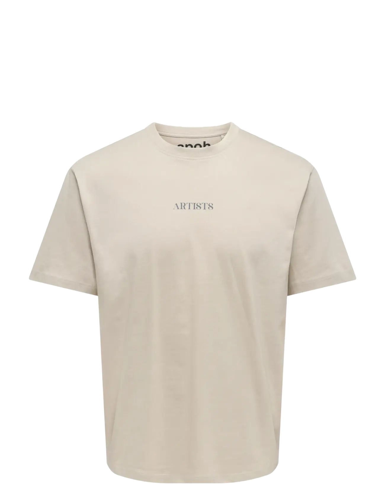 ONLY & SONS - ONSART LIFE RLX SS LIC TEE - silver lining - 1