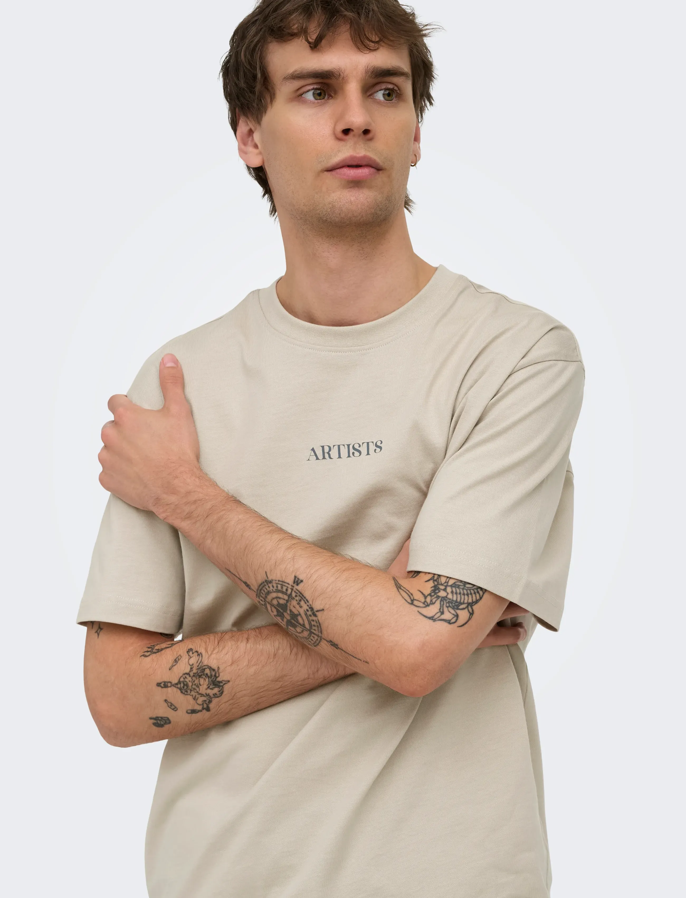 ONLY & SONS Onsart Life Rlx Ss Lic Tee t-shirts med tryck herr – bild 6