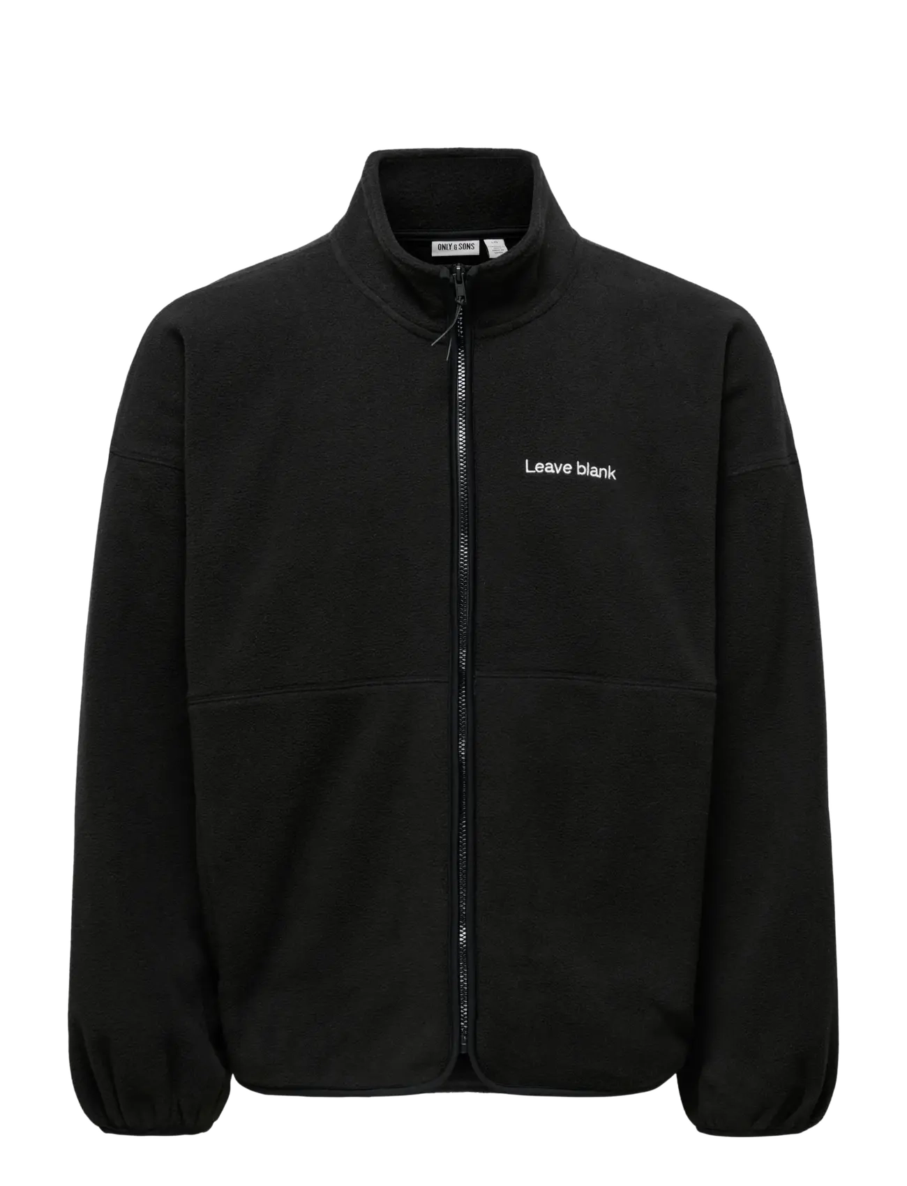 ONLY & SONS Onsasger Life Ovz Ls Zip High Neck Lb, XXL, Black, Jakker > Lette Jakker, Herre