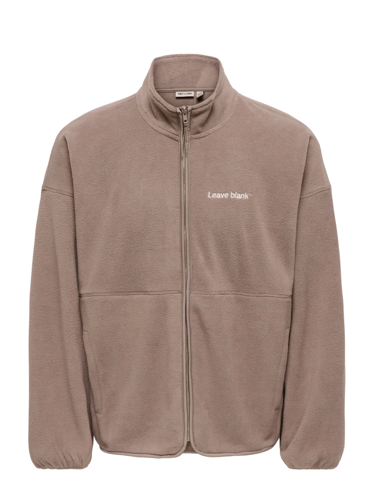 ONLY & SONS Onsasger Life Ovz Ls Zip High Neck Lb, M, Jackets, Braun - Light Männerswear