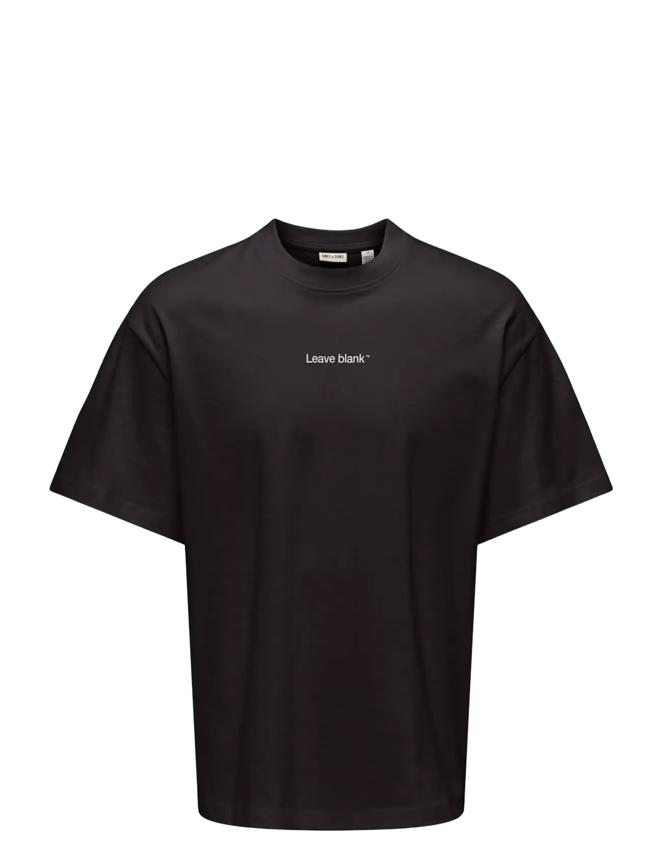 ONLY & SONS Onsfred Life Ovz Tee Lb, S, Black, T-Shirts > Kortærmede, Herre