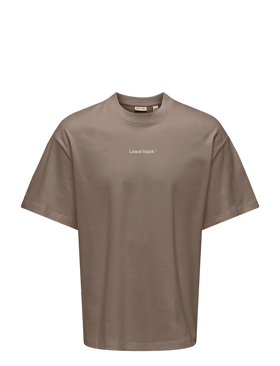 ONLY & SONS - ONSFRED LIFE OVZ TEE LB - fossil - 0