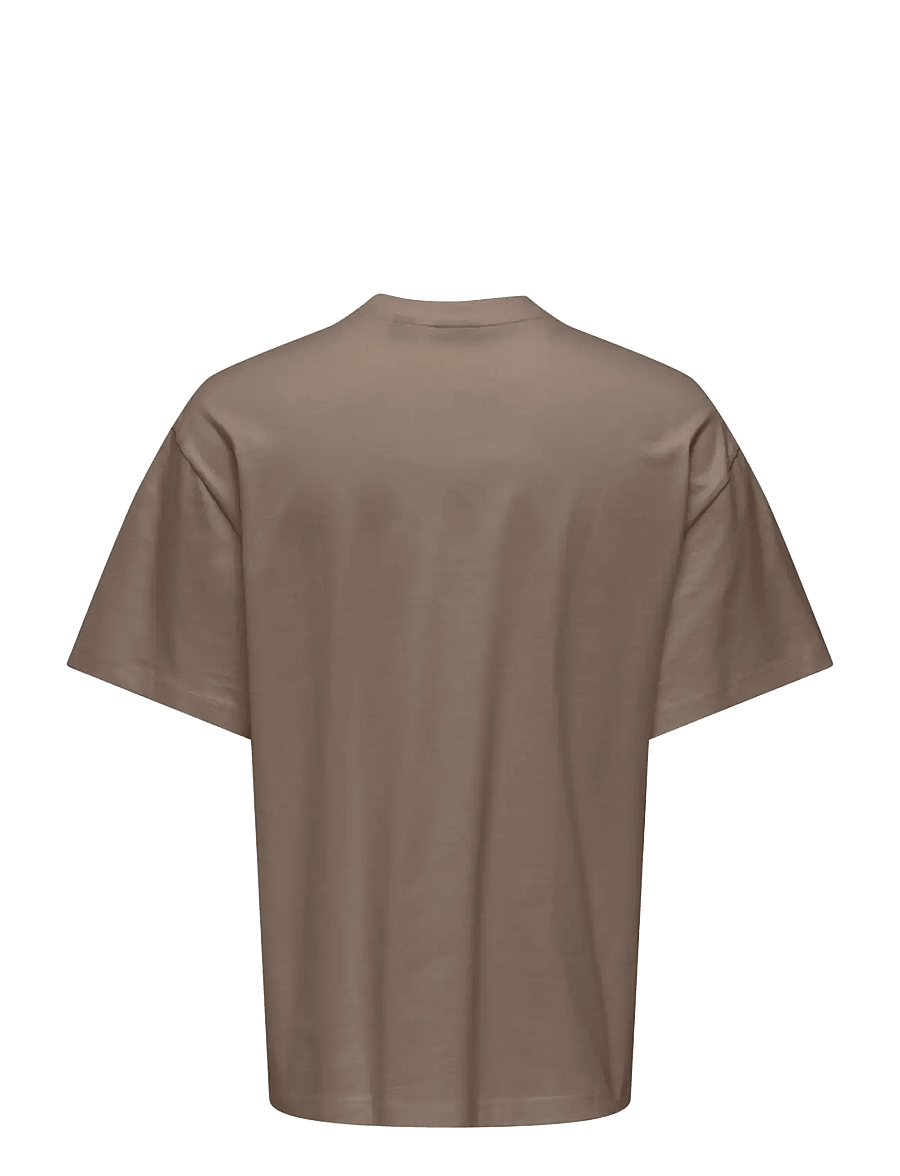 ONLY & SONS - ONSFRED LIFE OVZ TEE LB - fossil - 1