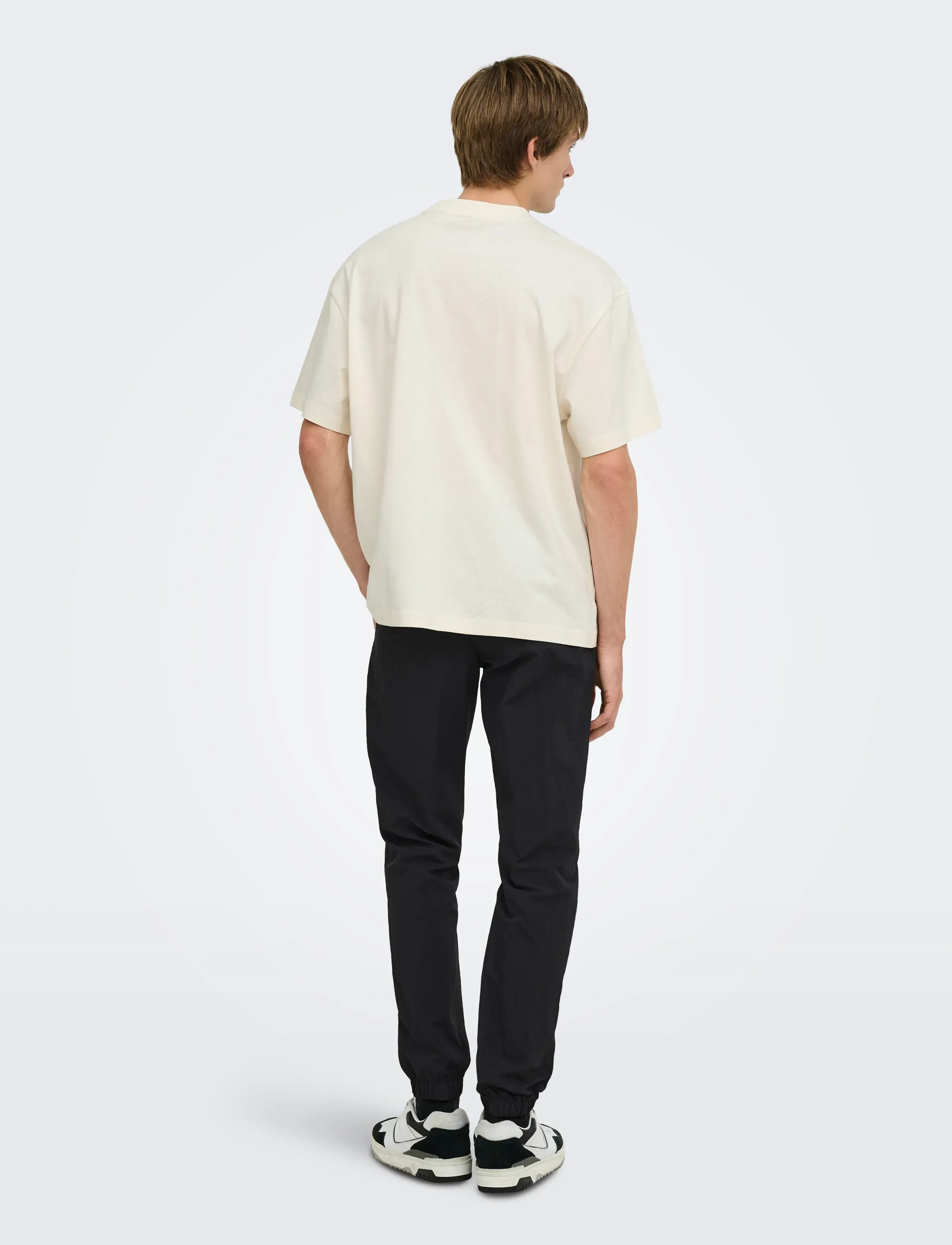 ONLY & SONS - ONSFRED LIFE OVZ TEE LB - t-shirts - whisper white - 3