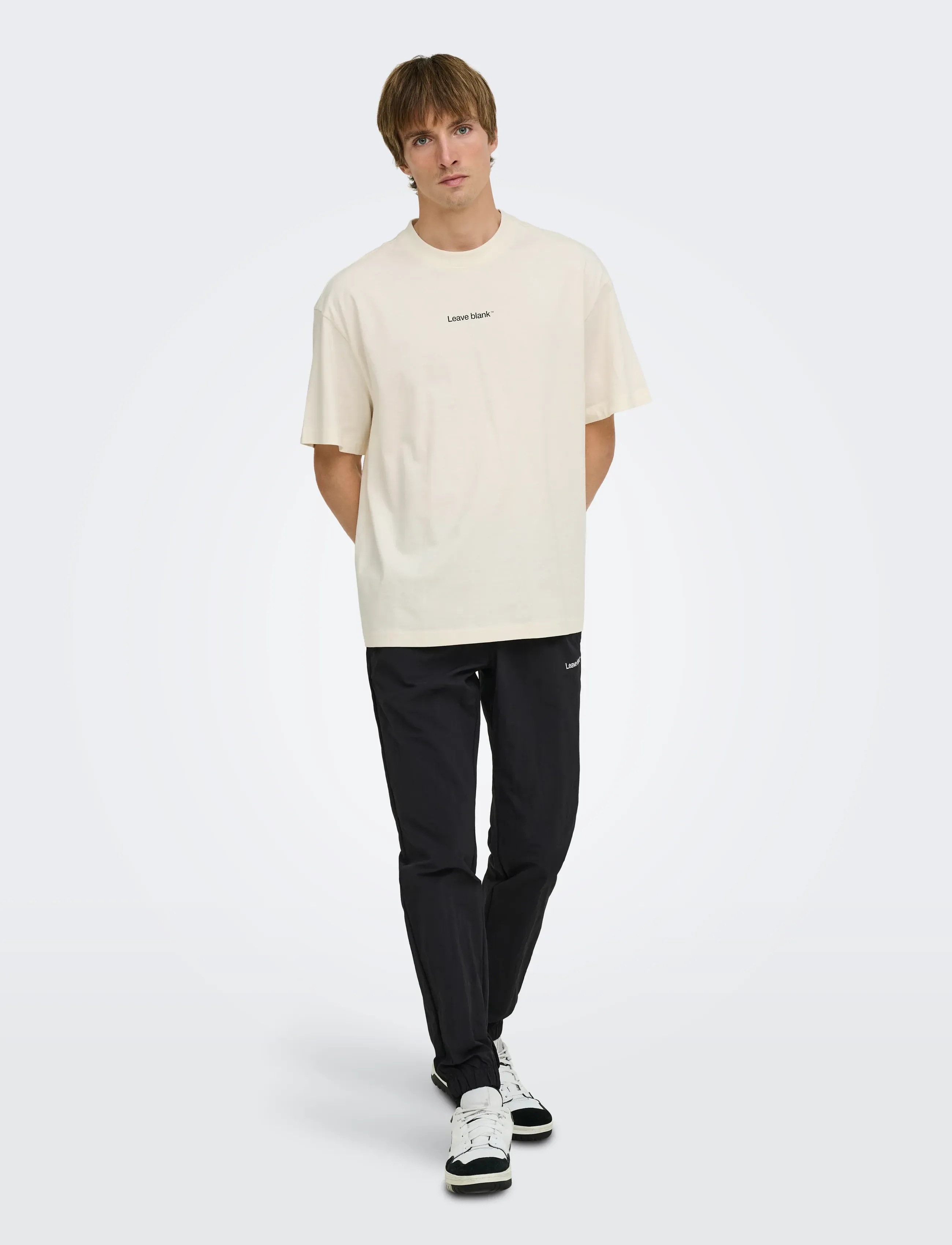 ONLY & SONS - ONSFRED LIFE OVZ TEE LB - t-shirts - whisper white - 4